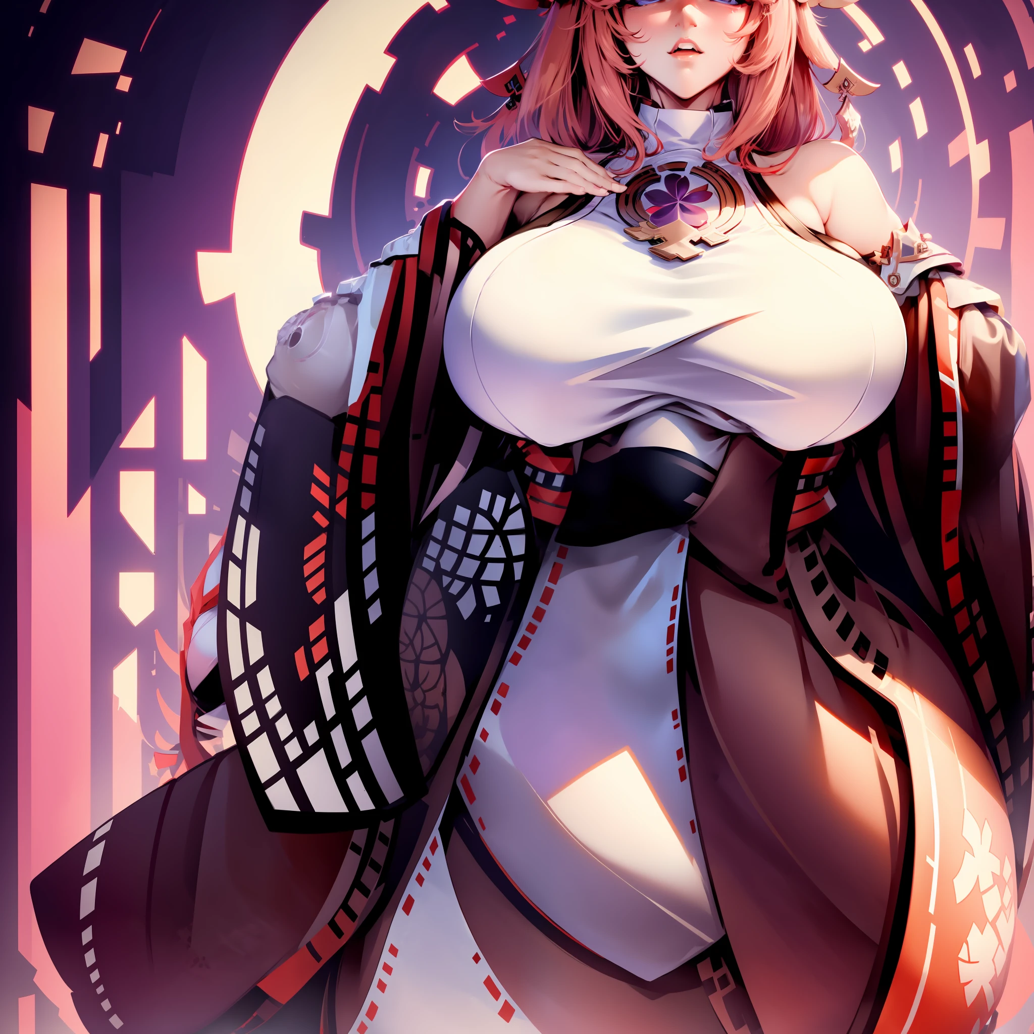 There are particularly very large breasts，Big breasts and fat buttocks