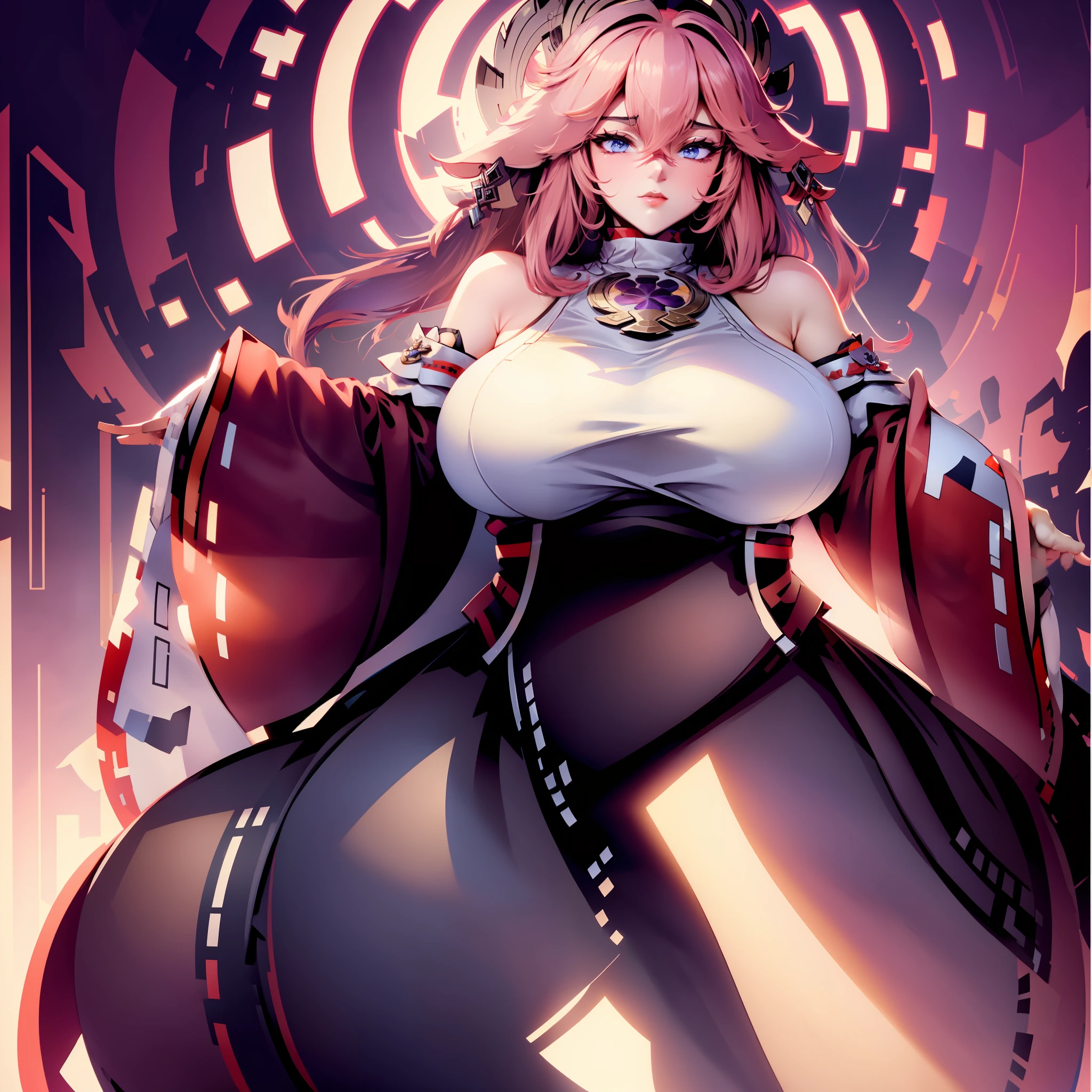 There are particularly very large breasts,Big breasts and fat buttocks