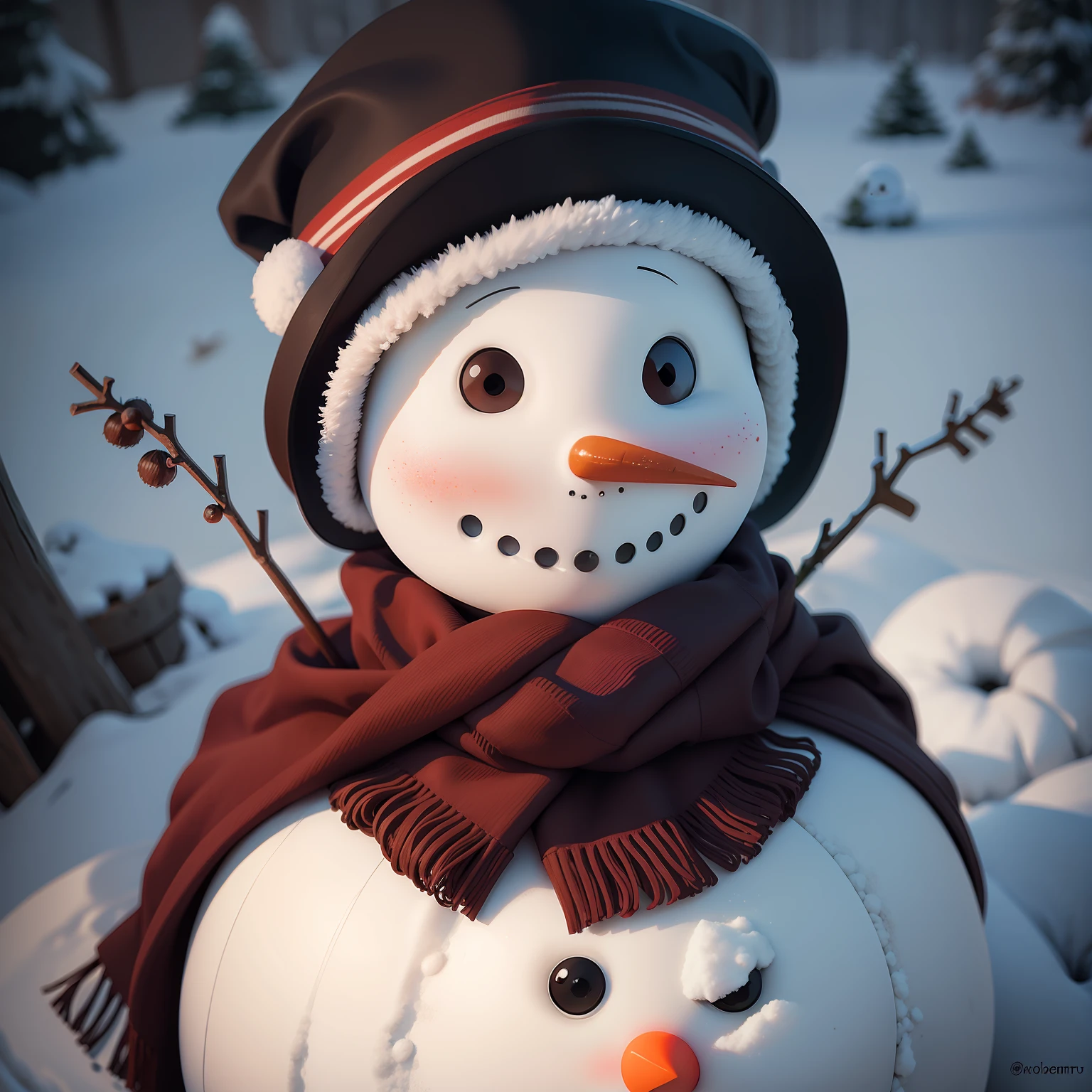 Scary snowman image