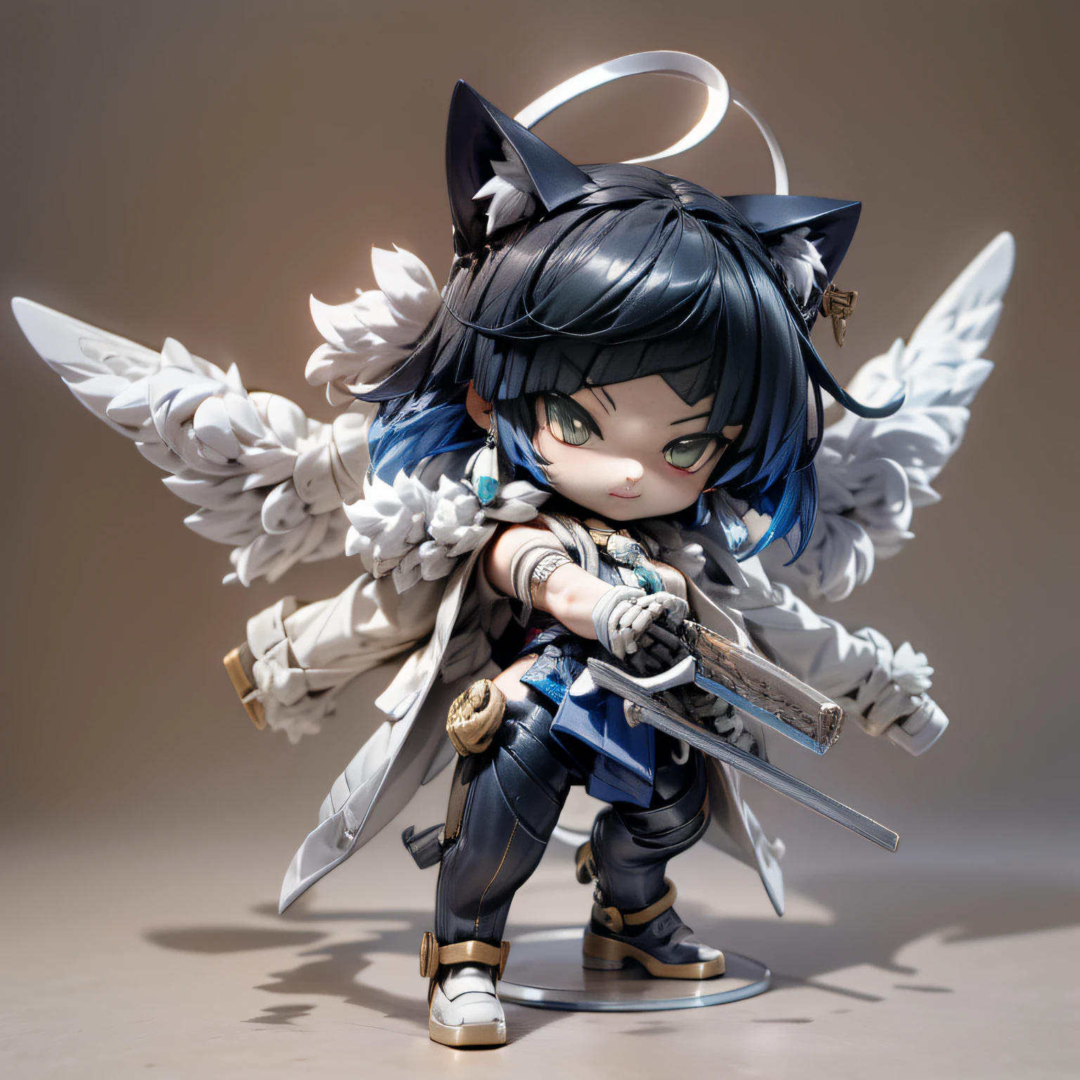 blink, chibi, Complete broker, Mega Mini, The body is steel.........., Metal., The legs are steel.........., Metal., My favorite cat ears, The wings are steel.........., Metal., The gun is metal steel...........