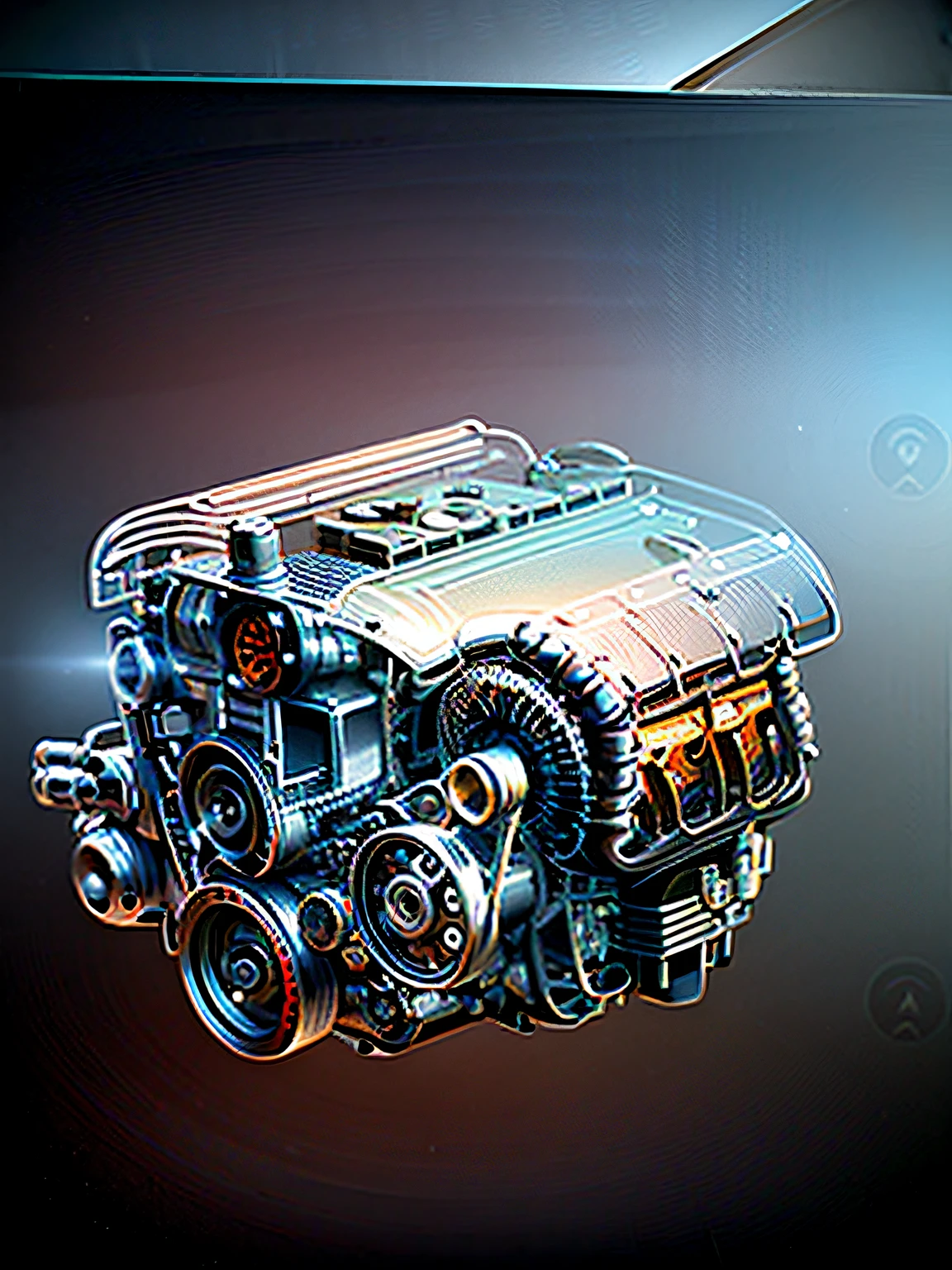 Car engine blueprint on black background, Car engine concept, real engine, technical detail, engines, engines, in blueprint form, blueprint schematics, catia, industrial design blueprint, Digital engine, featuring engine, detailed mechanical design, combustion engine, Mechanical details, Elegant engine, car engine, schematic in a notebook, blueprint diagram，sense of science and technology