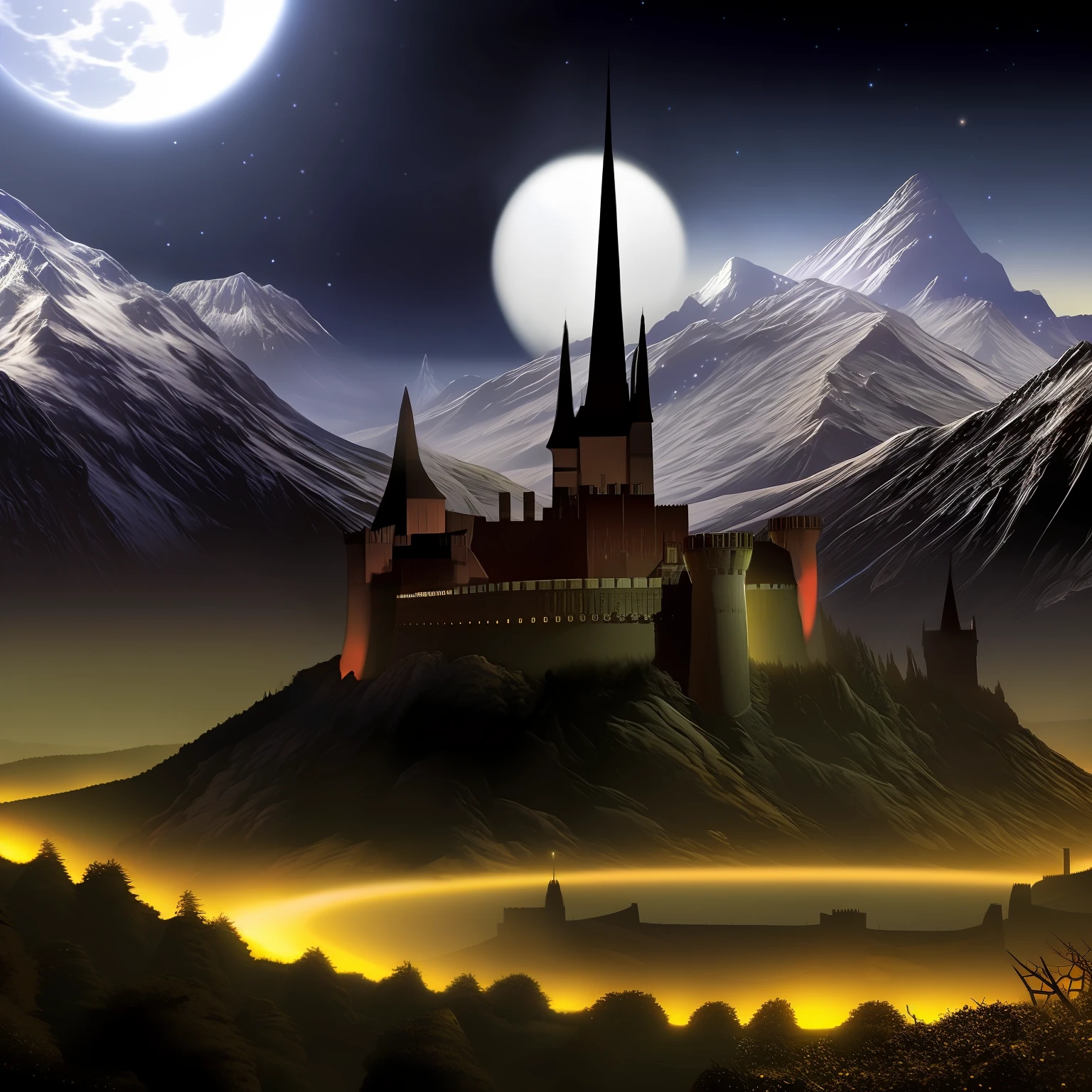 themoon，Black night，Fortress of fantasy