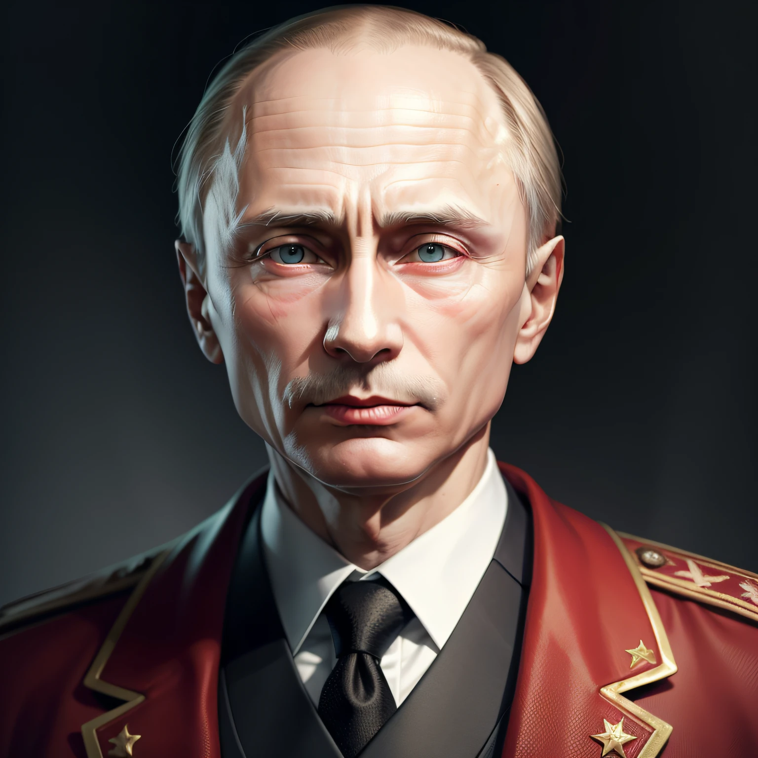 VLADIMIR PUTIN IS 120 YEARS OLD HE LOOKS VERY VERY VERY OLD AT 120 YEARS OLD, HE LOOKS EVEN OLDER, WAY OLDER. YET HE HAS NO mustache