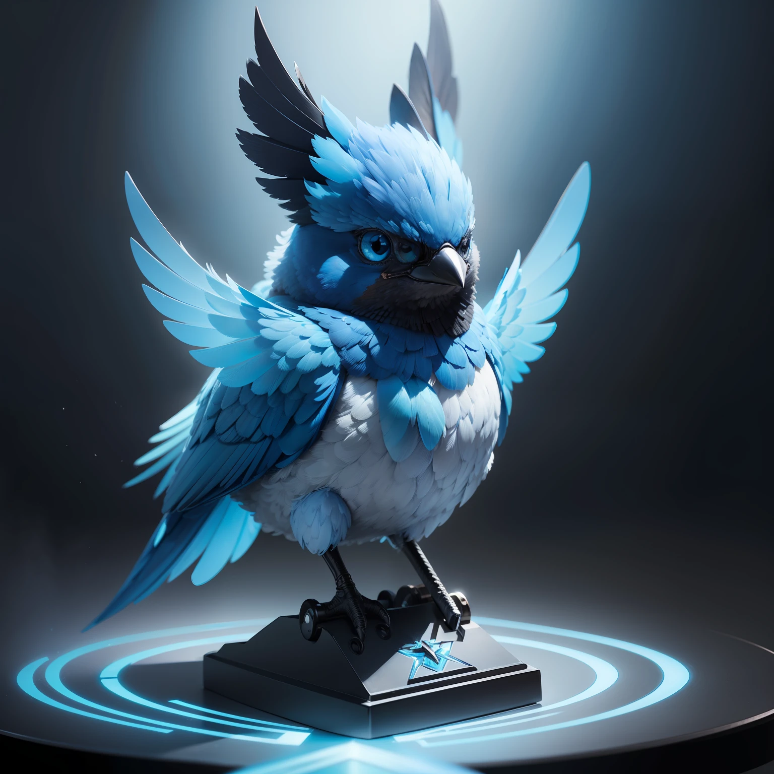 there is a twitter bluebird transform to X factor, Ultra detail, high resolution, super detail, best quality