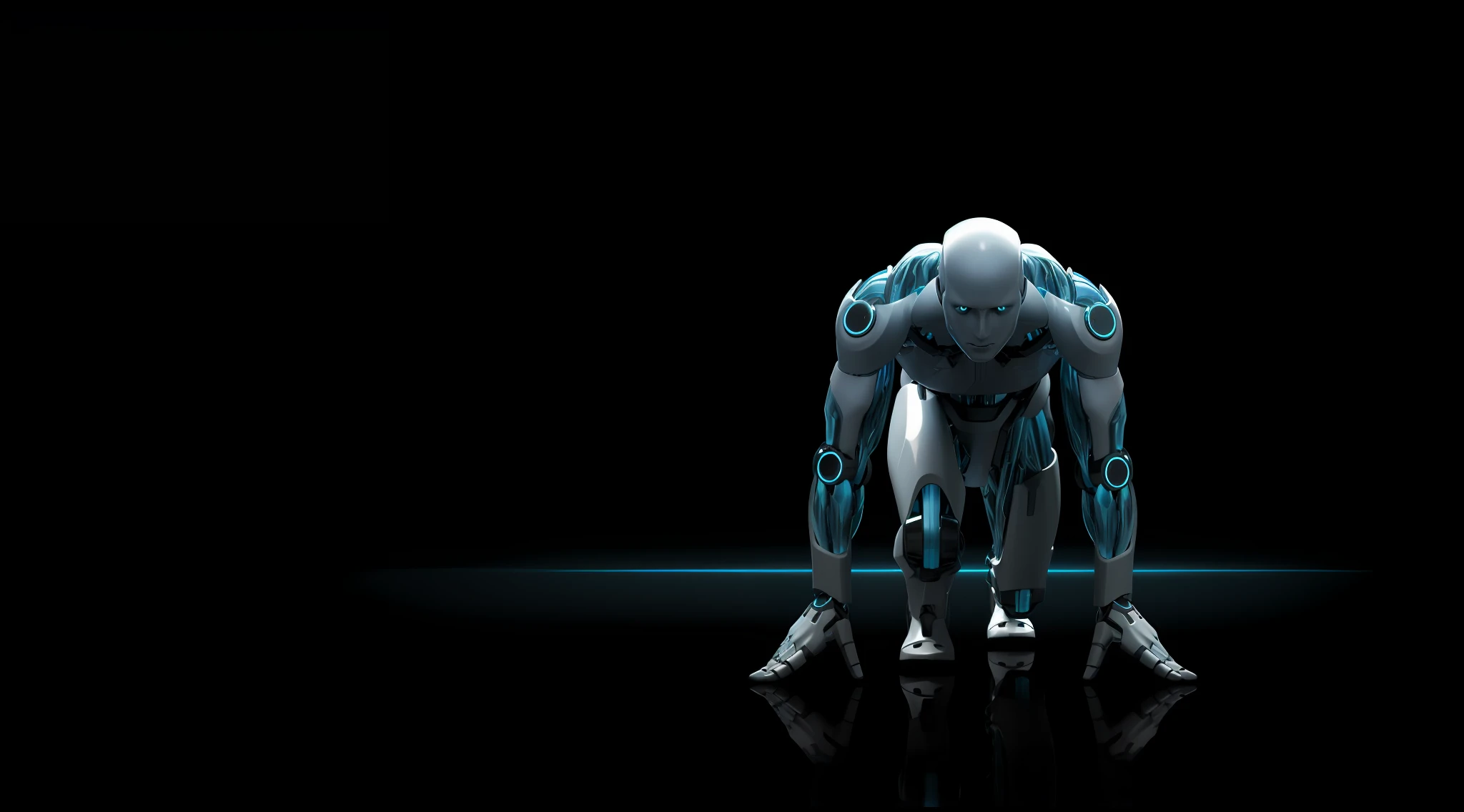a closeup of a robot standing on a black surface, futuristic robot body, robot woman, hr ginger, futuristic robot, humanoide agachado, papel de parede do pc, strong artificial intelligence, concept robot, robotic bionic technical, cyborg robot, papel de parede do computador, posing robotically, simetria! futuristic robotics, robotic body, papel de parede hd, cybernetic wallpaper, mech robot futuristic, futuristic robots, robot cyborg