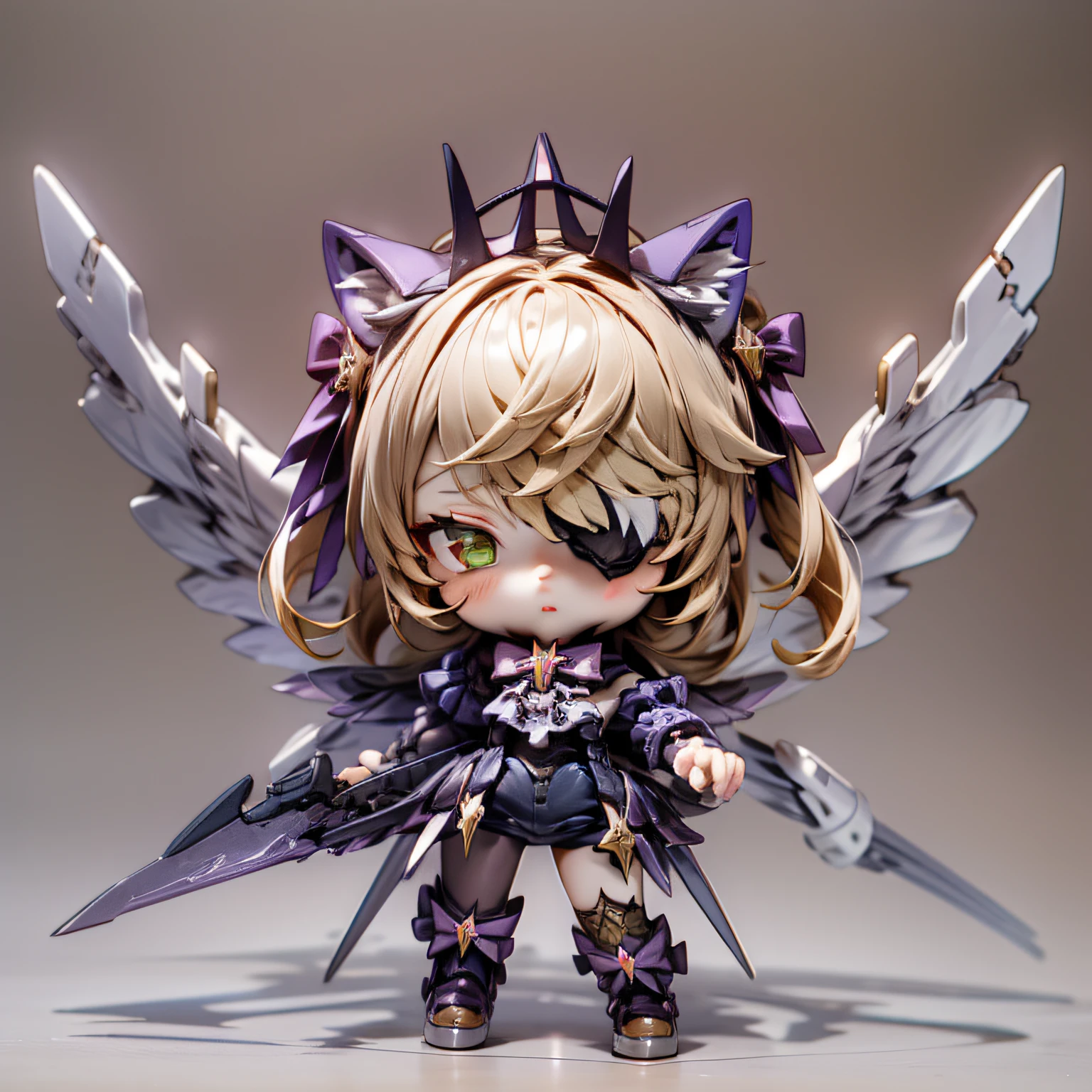 blink, chibi, Complete broker, Mega Mini, The body is steel.............., Metal., The legs are steel.............., Metal., My favorite cat ears, The wings are steel.............., Metal., The gun is metal steel...............