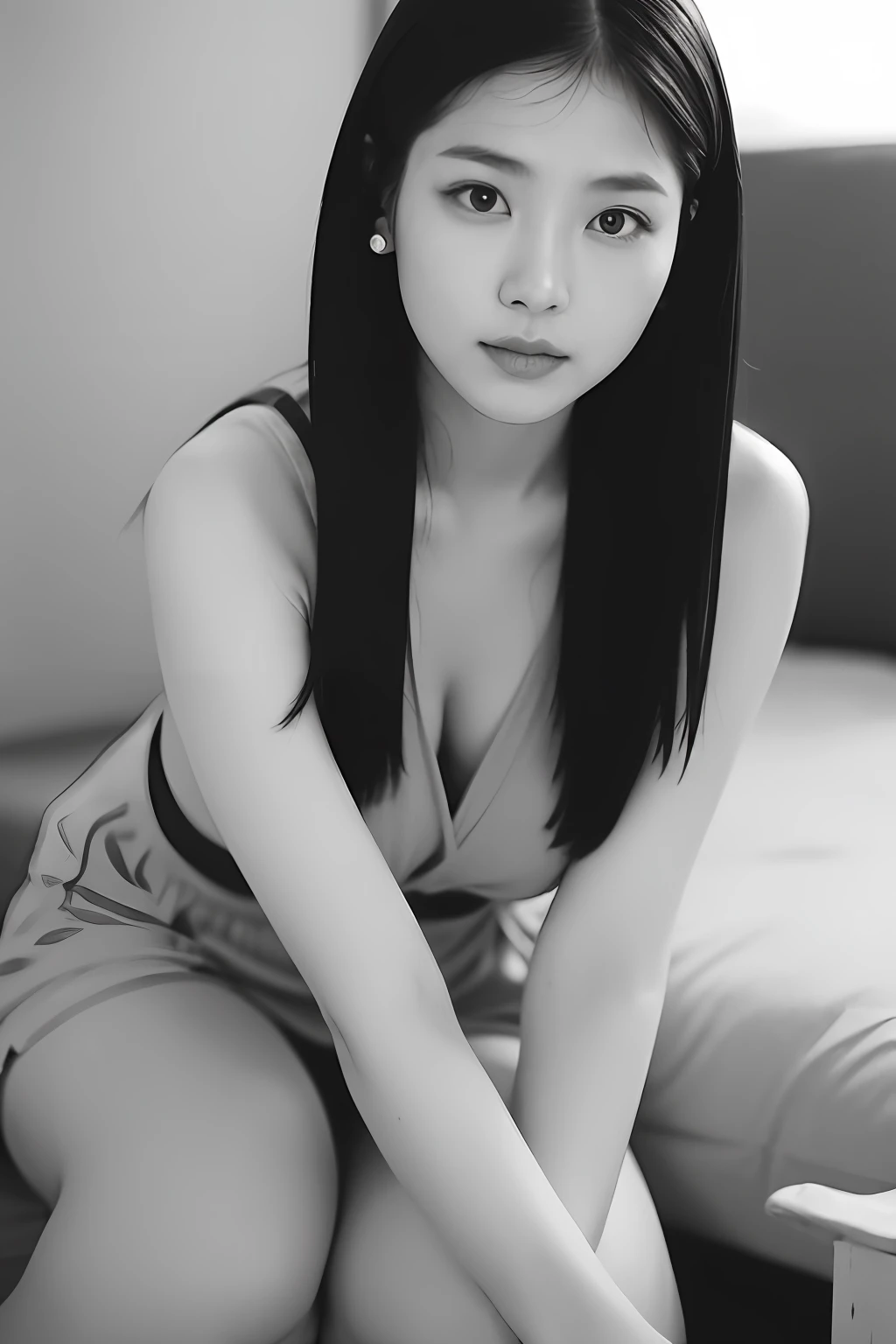 (in 8K、top-quality、top-quality、masterpiece、ighly detailed:1.2), Photos of beautiful Japan Jpop idol women, Summer, Lustful, Ilford HP5,