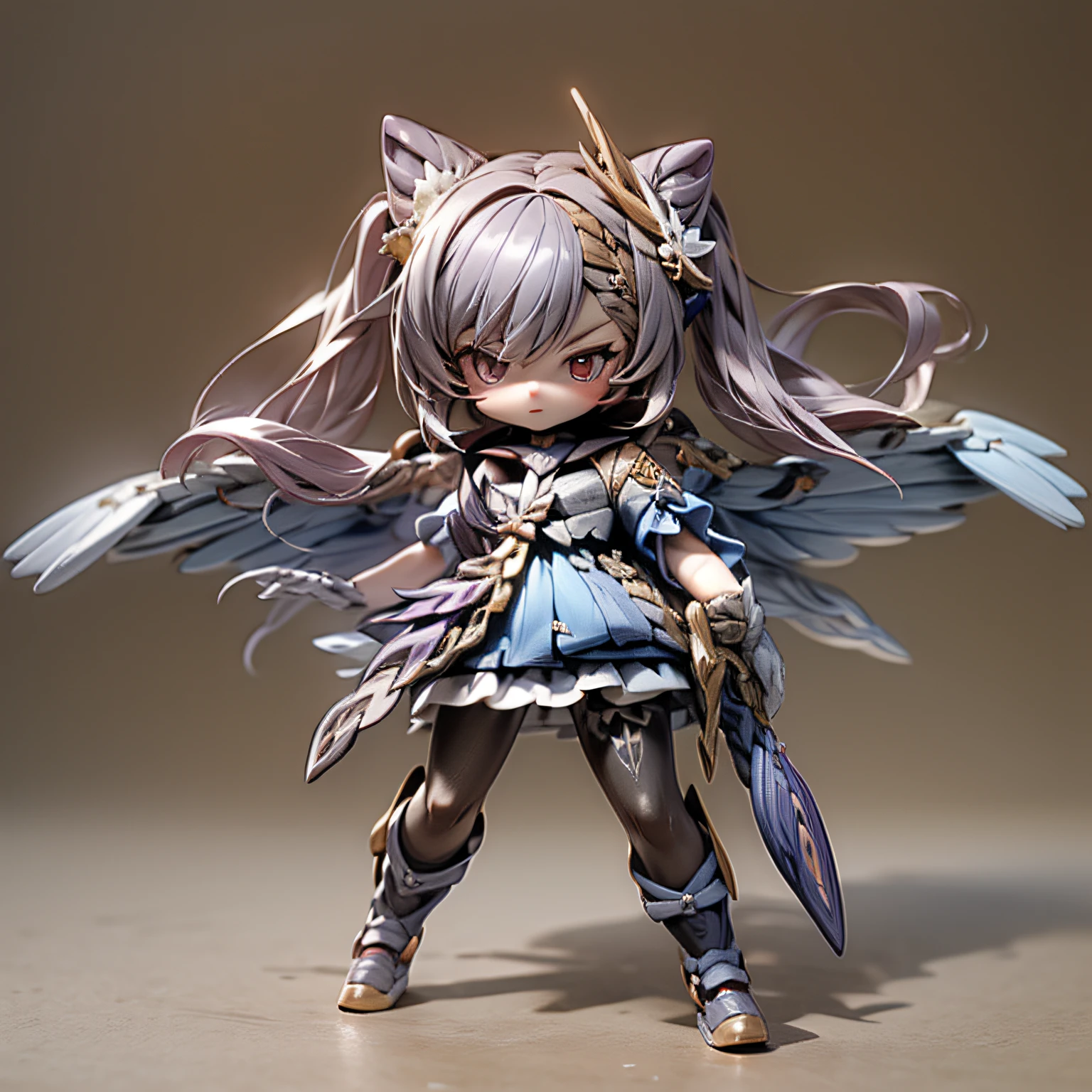 blink, chibi, Complete broker, Mega Mini, The body is steel.............., Metal., The legs are steel.............., Metal., My favorite cat ears, The wings are steel.............., Metal., The gun is metal steel...............