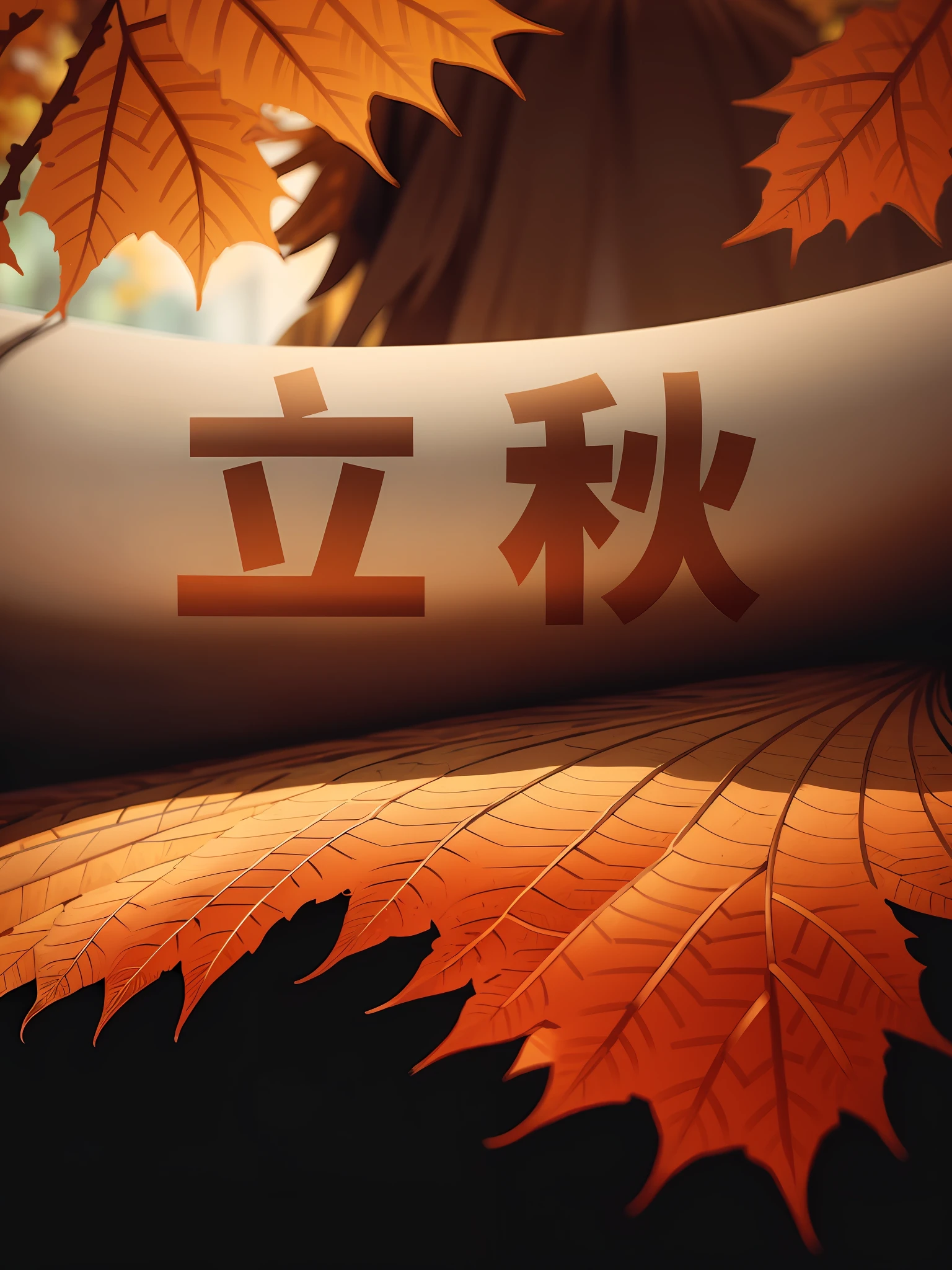 autumnal，leafs，Deciduous texture，high-class，There is an atmosphere