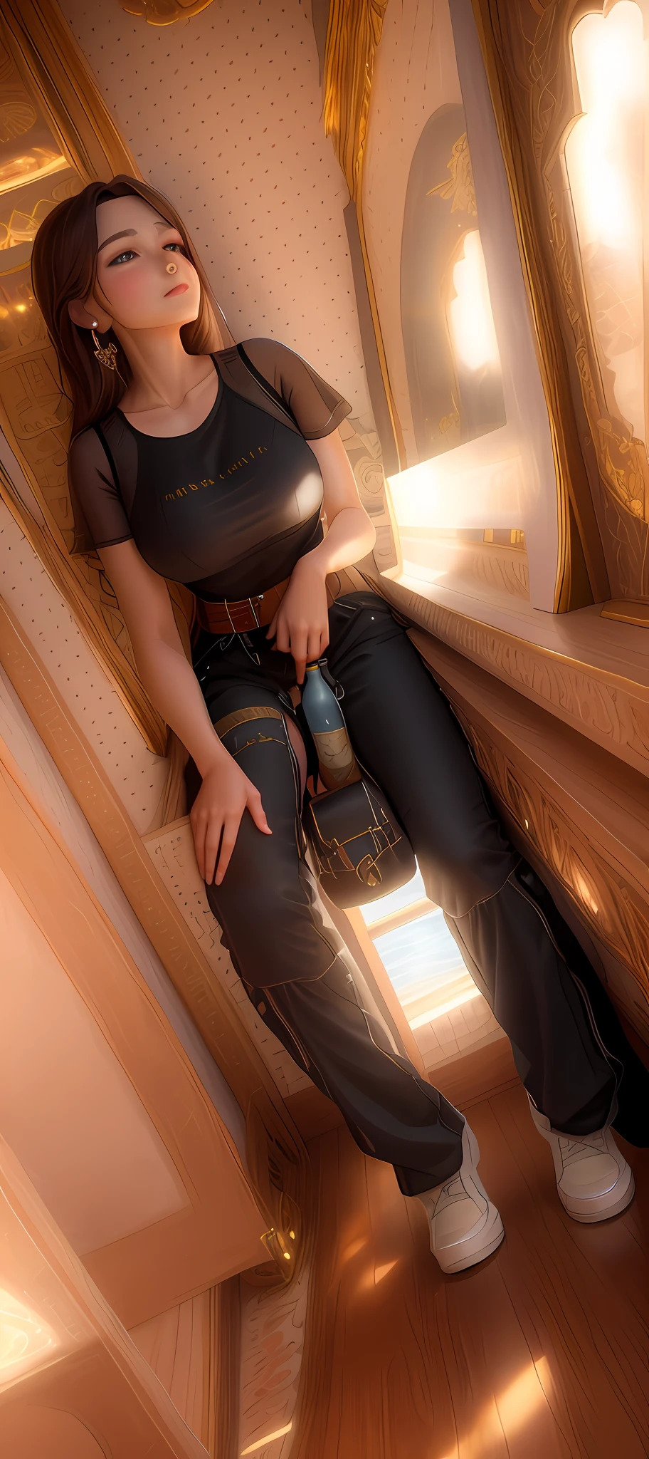 1 woman((upper body selfie, happy)), masterpiece, best quality, ultra-detailed, solo, outdoors, (night), mountains, nature, (stars, moon) cheerful, happy, backpack, sleeping bag, camping stove, water bottle, mountain boots, gloves, sweater, hat, flashlight, forest, rocks, river, wood, smoke, shadows, contrast, clear sky,
analog style (look at viewer:1.2) (skin texture)
(film grain:1.3), (warm hue, warm tone)