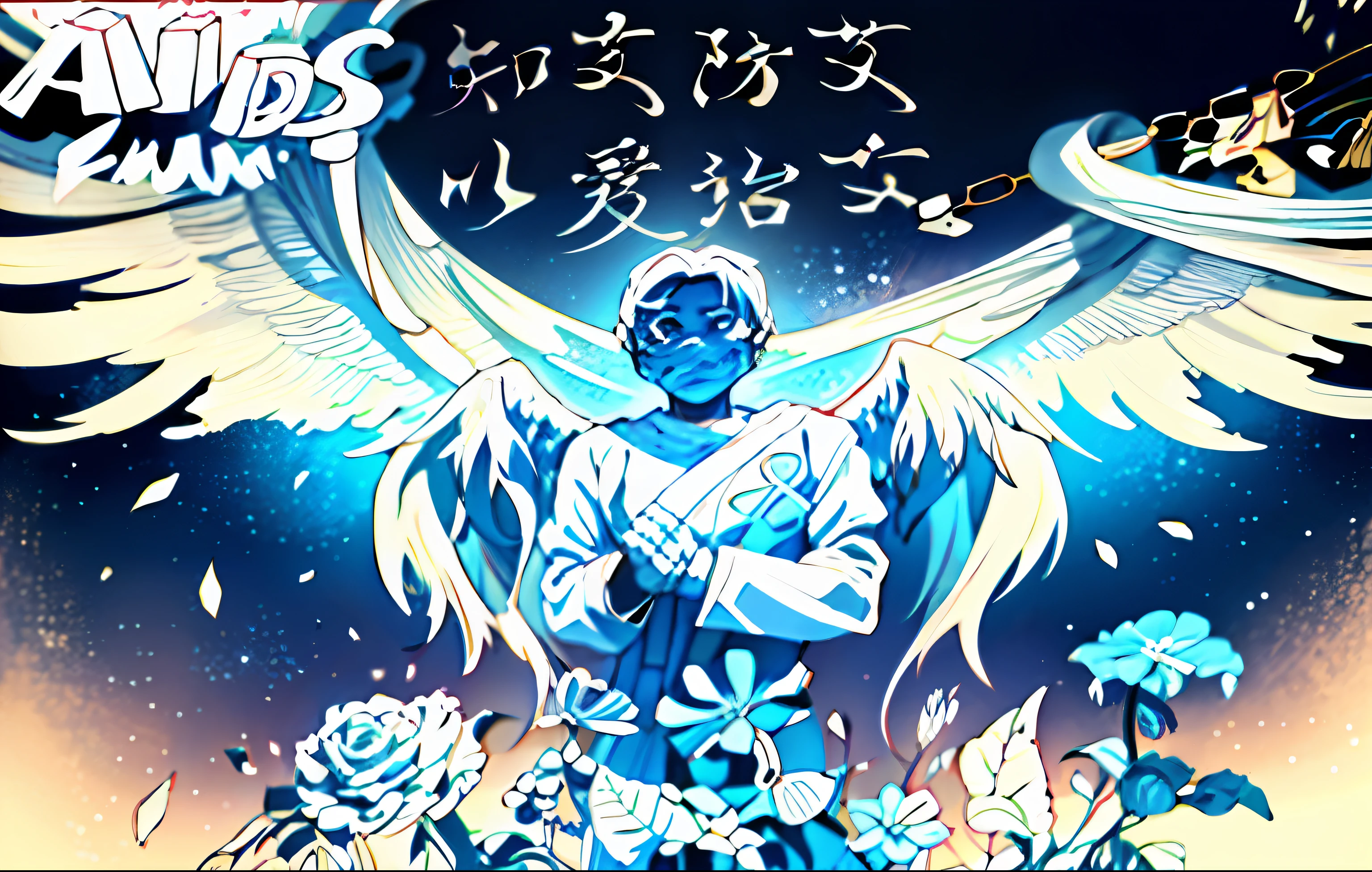 A beautiful angel in white crossed his fingers， faded drawing, Fanart, Inspired by Huang Shen, inspired by Awataguchi Takamitsu, killing, inspired by Kaigetsudō Anchi, inspired by Chen Daofu, inspired by Huang Gongwang, an anime drawing, author：by Hiromu Arakawa