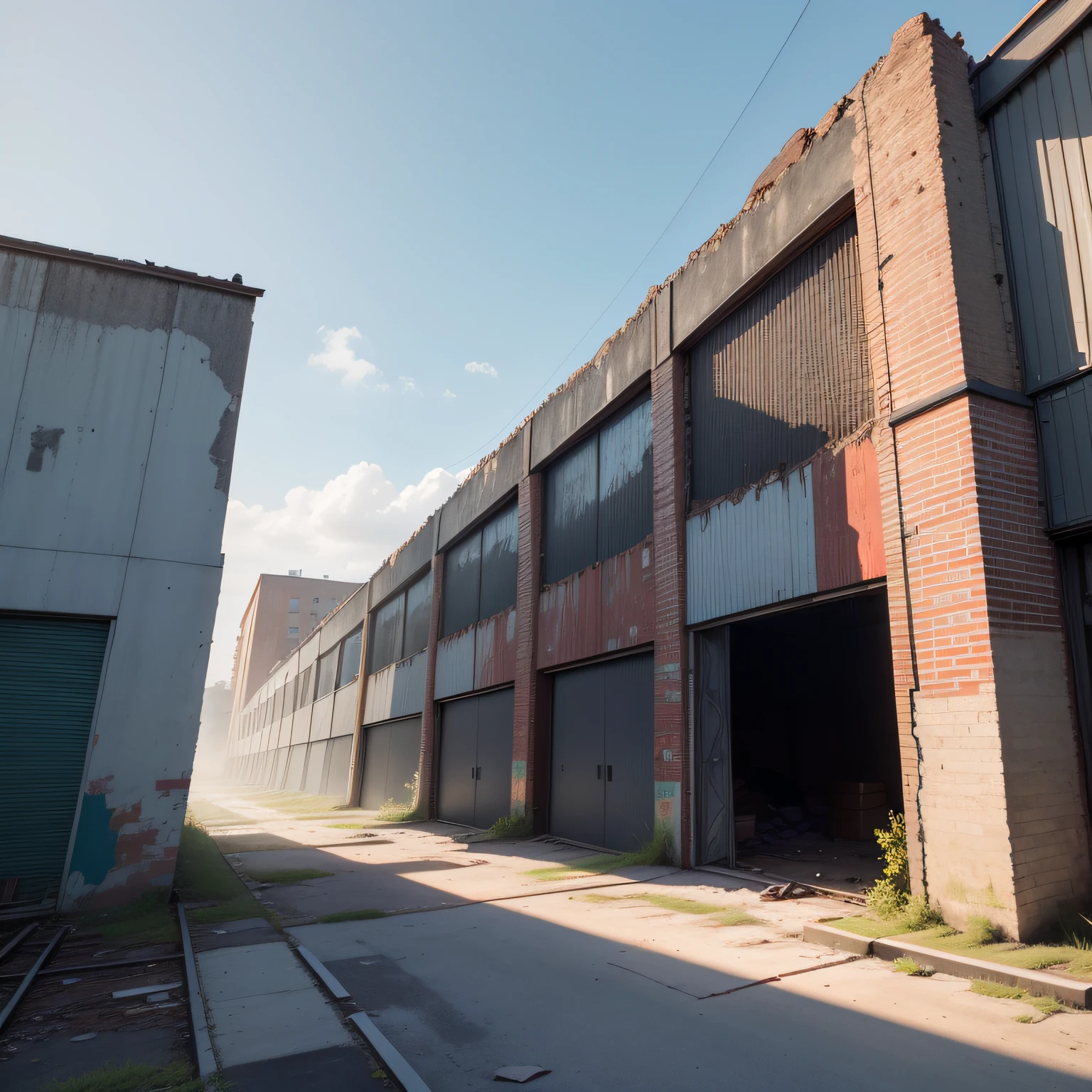 Although the location of this warehouse is not far from the city center,But just look at the somewhat torn roof,And the walls that can't see the colors,As well as roller shutters that have long been eliminated for a long time!
It's an abandoned building!