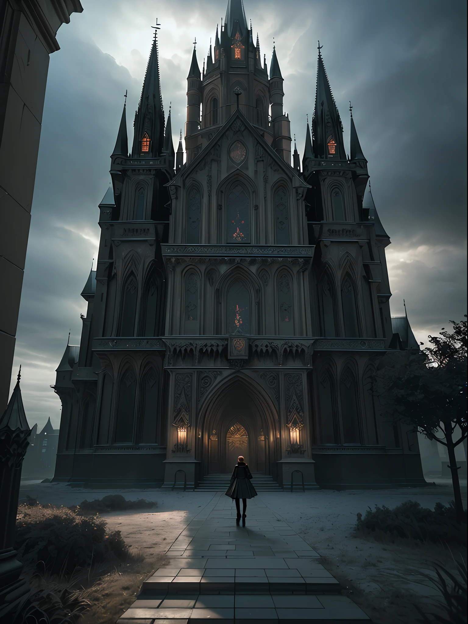 _Prompt:_

**(masterpiece, CGI, ultra-high resolution, photorealistic:1.4), (CGI image of a modern and high-quality gothic castle:1.3), (a massive and eerie castle dominating the landscape:1.2), (meticulously designed and rendered using cutting-edge software:1.2), (the castle stands imposingly under a cloudy sky:1.2), (Simulated rendering with the most advanced CGI software for exceptional realism:1.2), (Sony Alpha 1 camera, capable of capturing stunning details in CGI scenes:1.2), (paired with the Zeiss Otus 55mm f/1.4 lens for crispness and clarity:1.2), (the castle adorned with intricate gothic architecture:1.2), (towering spires, arched windows, and imposing gargoyles:1.2), (foreboding shadows and dimly lit corridors:1.1), (Simulated lighting to evoke a sense of mystery and suspense:1.1), (the overcast sky adding an ominous atmosphere to the scene:1.1), (dense clouds enveloping the castle like a shroud:1.1), (the Sony Alpha 1's high resolution capturing the smallest details of the castle's design:1.1), (the Zeiss Otus 55mm f/1.4 lens providing unparalleled sharpness and fidelity:1.1), (a CGI image that showcases the grandeur and eerie beauty of the castle:1.1), (Simulated textures and materials to bring realism to every surface:1.1), (a haunting scene that transports viewers to a world of gothic legends:1.1), (the fine details of the CGI image adding depth and richness:1.1), (a high-quality CGI masterpiece that immerses viewers in the dark ambiance of the castle:1.1), (the photo-realistic rendering capturing the castle's haunting and chilling essence:1.1).**

Simulated Rendering Software: [Insert Best CGI Rendering Software]

Camera and Lens: Sony Alpha 1, Zeiss Otus 55mm f/1.4.