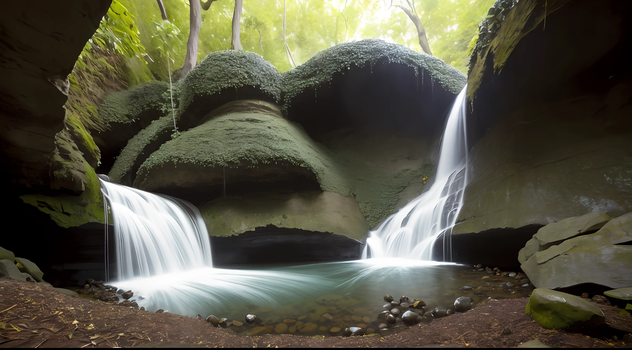anthill subterranean waterfall