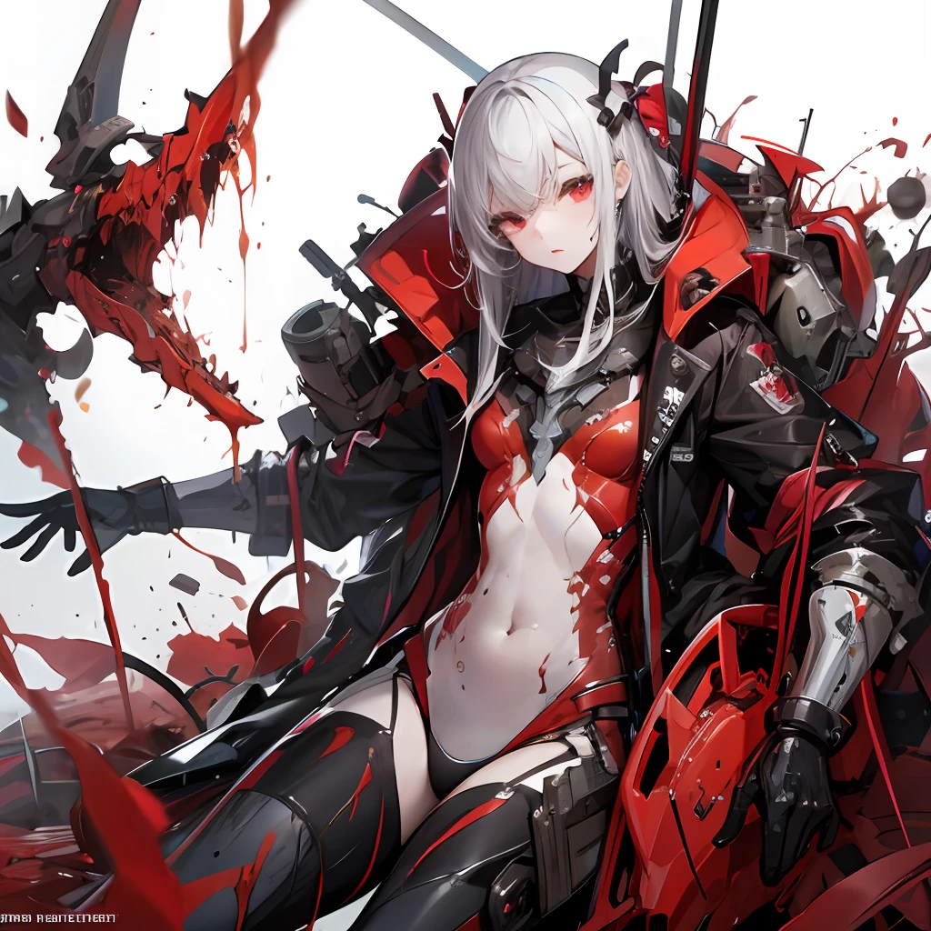 Best quality, High_Resolution.Parasites in girls_Mecha ,Dirty, Peeled skin, Guro,