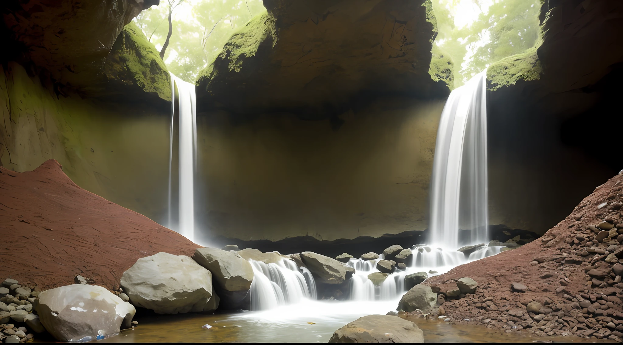 anthill subterranean waterfall