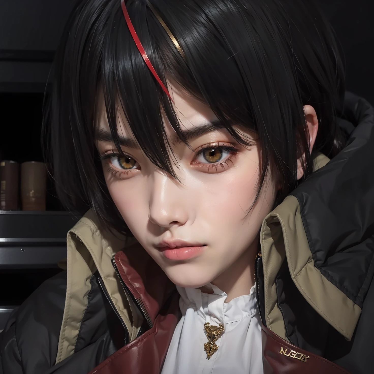 ((1boy)), Black hair, Golden eyes, Cool boys, ((Masterpiece)), (Ultra HD Quality),