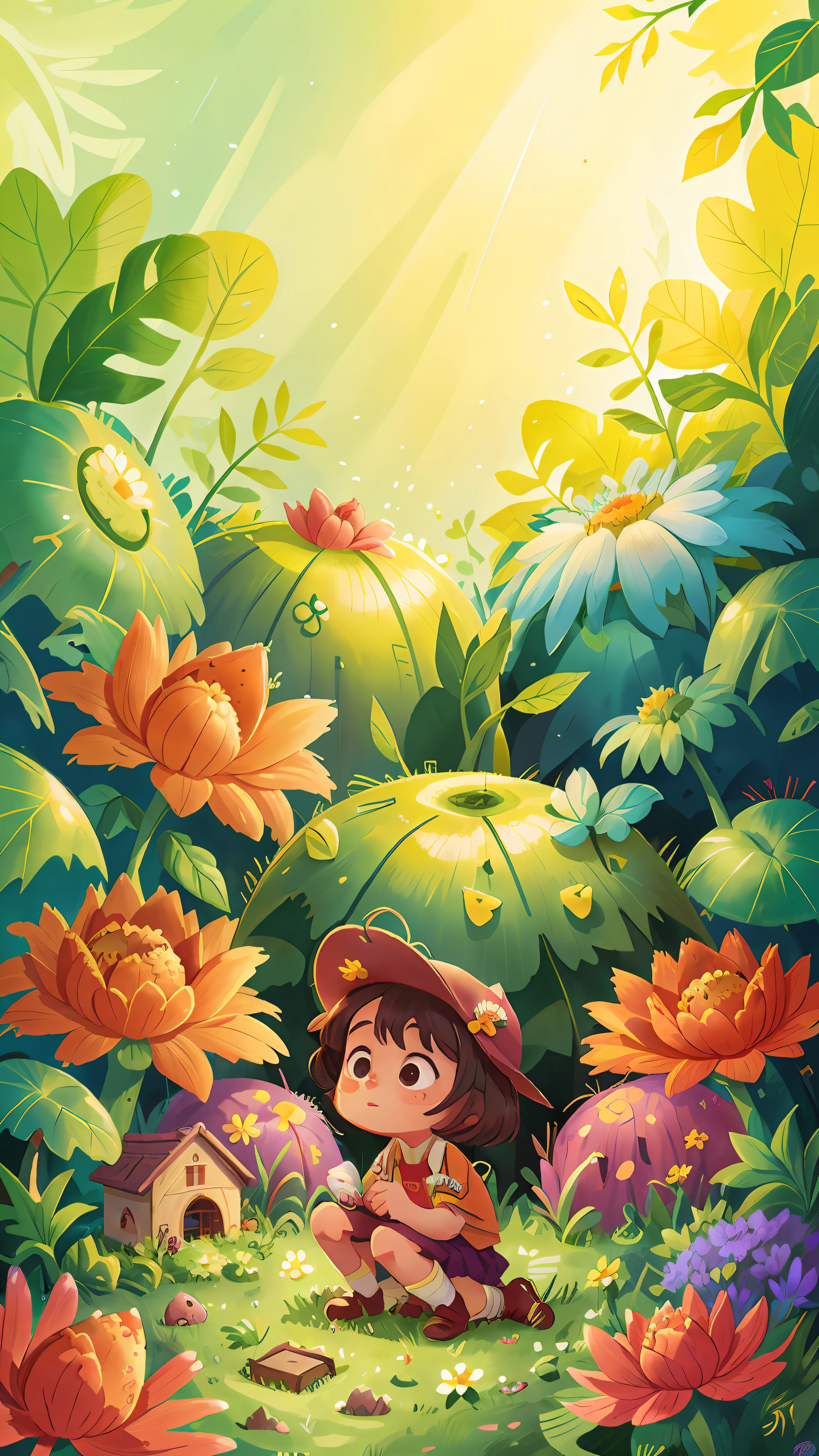 A is on her knees in a garden, is looking at the ground, looking for something, she is wearing gardener's clothes, is serious, curious, side view of the scene, perfect quality, clear focus (mess - house: 0.8), (masterpiece: 1.2) (Realistic: 1.2) (Bokeh) (Best quality) (Detailed Skin: 1.3) (Intricate Details) (8K) (Eye Detail) (Sharp Focus), (Unfortunate)