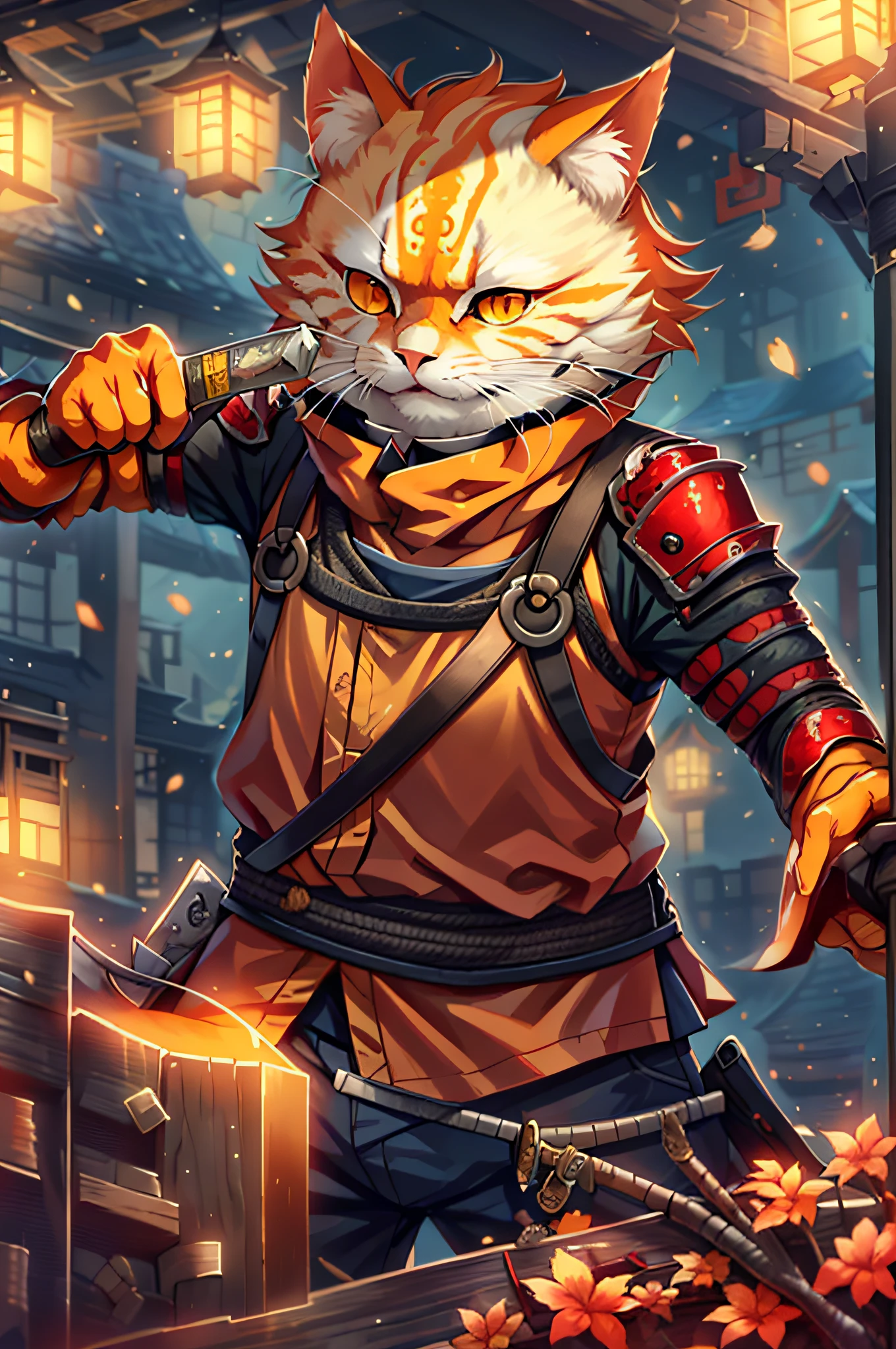 C4titude orange, Dressed samurai