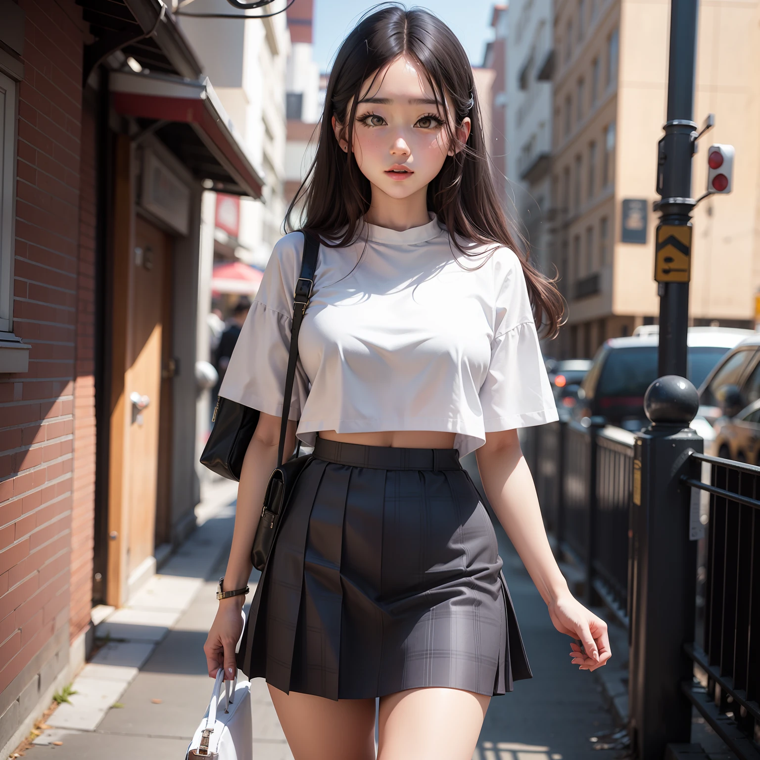 white clothes,White JK skirt,Pure girl