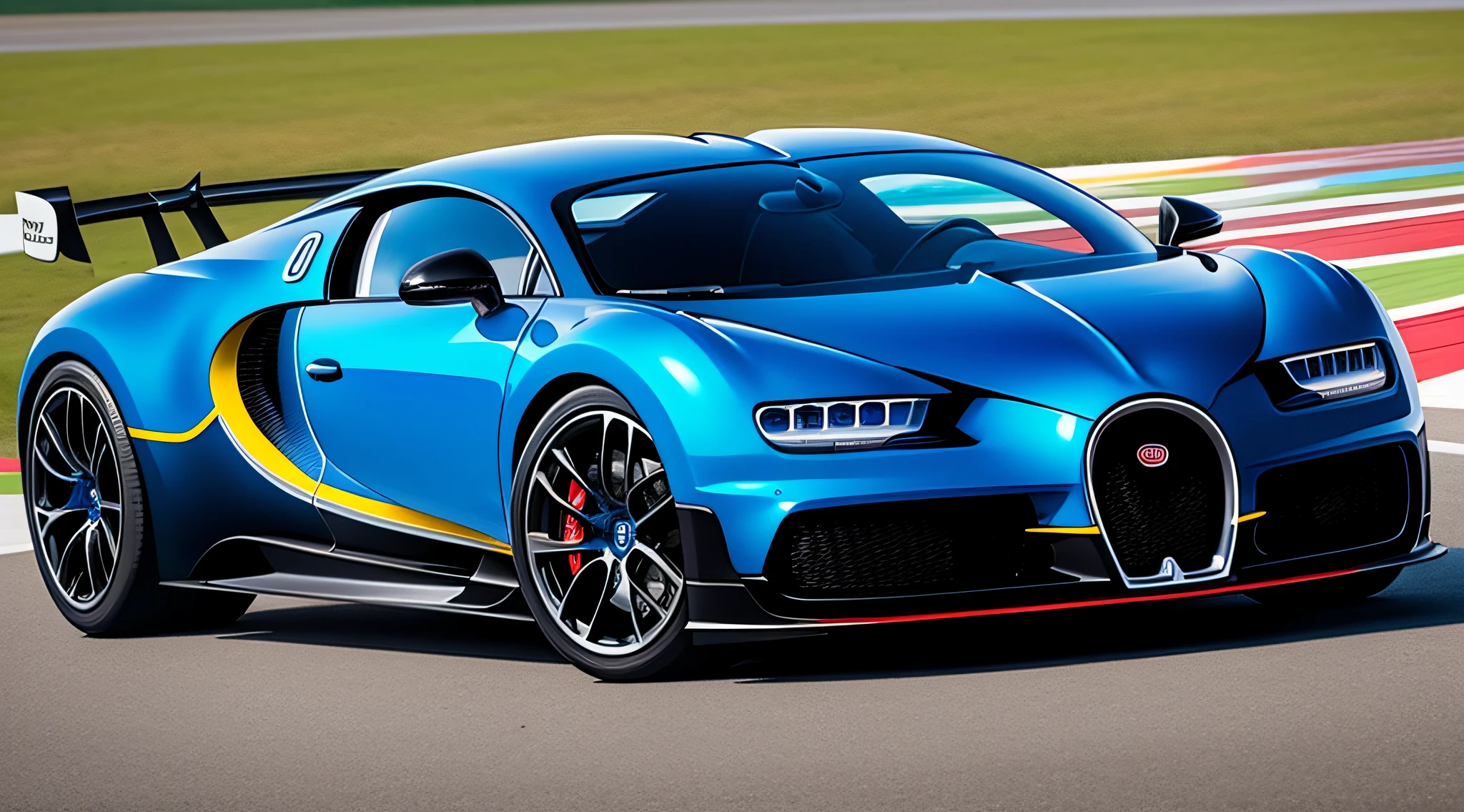 (Detailed description) (melhor qualidade) bugatti na pista