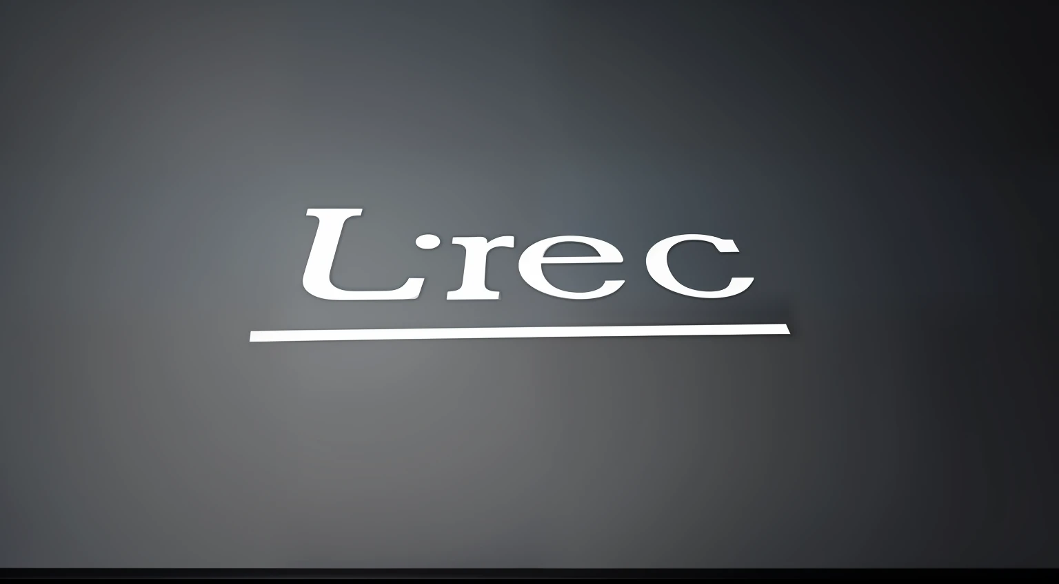 Simple text logo design