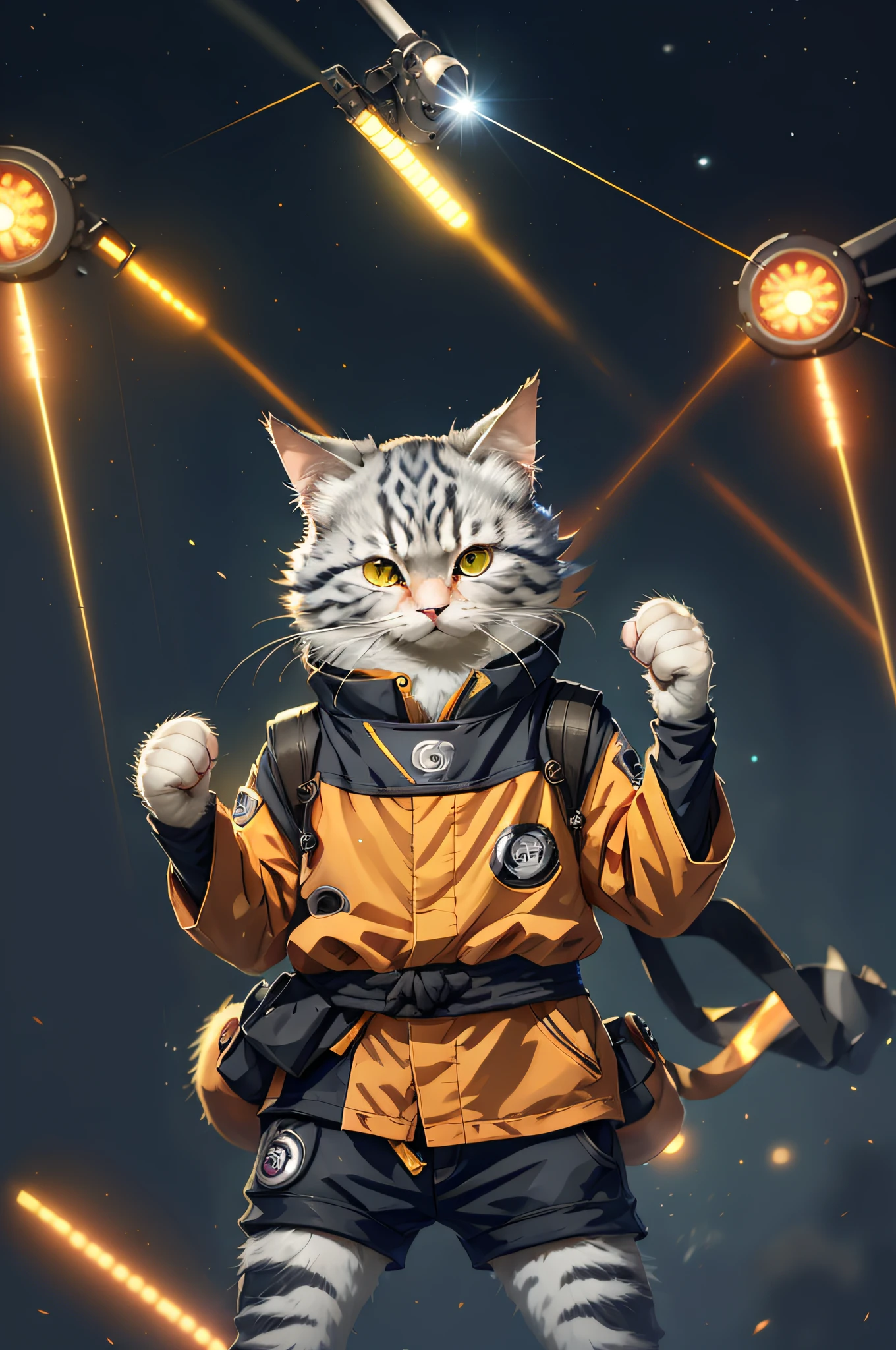 C4titude, naruto costume,stage light, Laser light, Dazzling lights