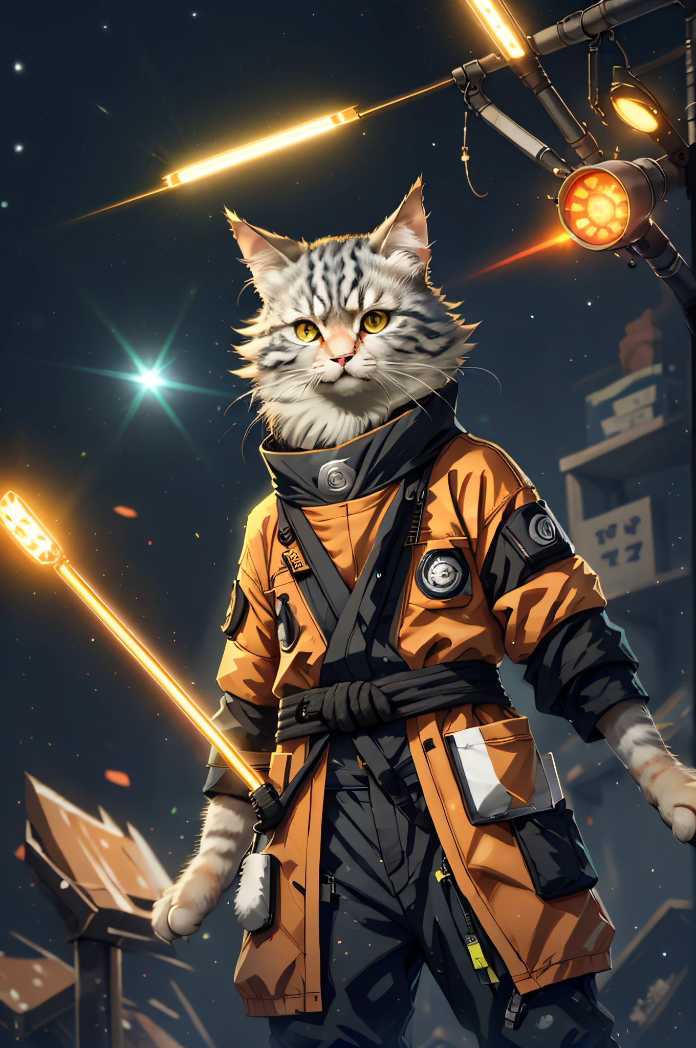 C4titude, naruto costume，stage light, Laser light, Dazzling lights