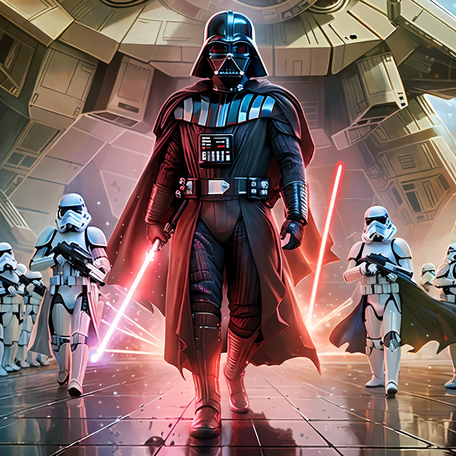 Cartaz de Star Wars The Force Awake, arte digital de star wars, Pai, Darth Vader, marcha imperial, Foco em Darth Vader, Lutando contra Darth Vader, Directed by: Eddie Mendoza, arte de star wars, Estilo Star Wars Imperial, Retrato de Darth Vader, Directed by: Aleksander Kotsis, epic full color illustration, Cartaz de Star Wars, Directed by: Otakar Kubin, Wojtek FUS