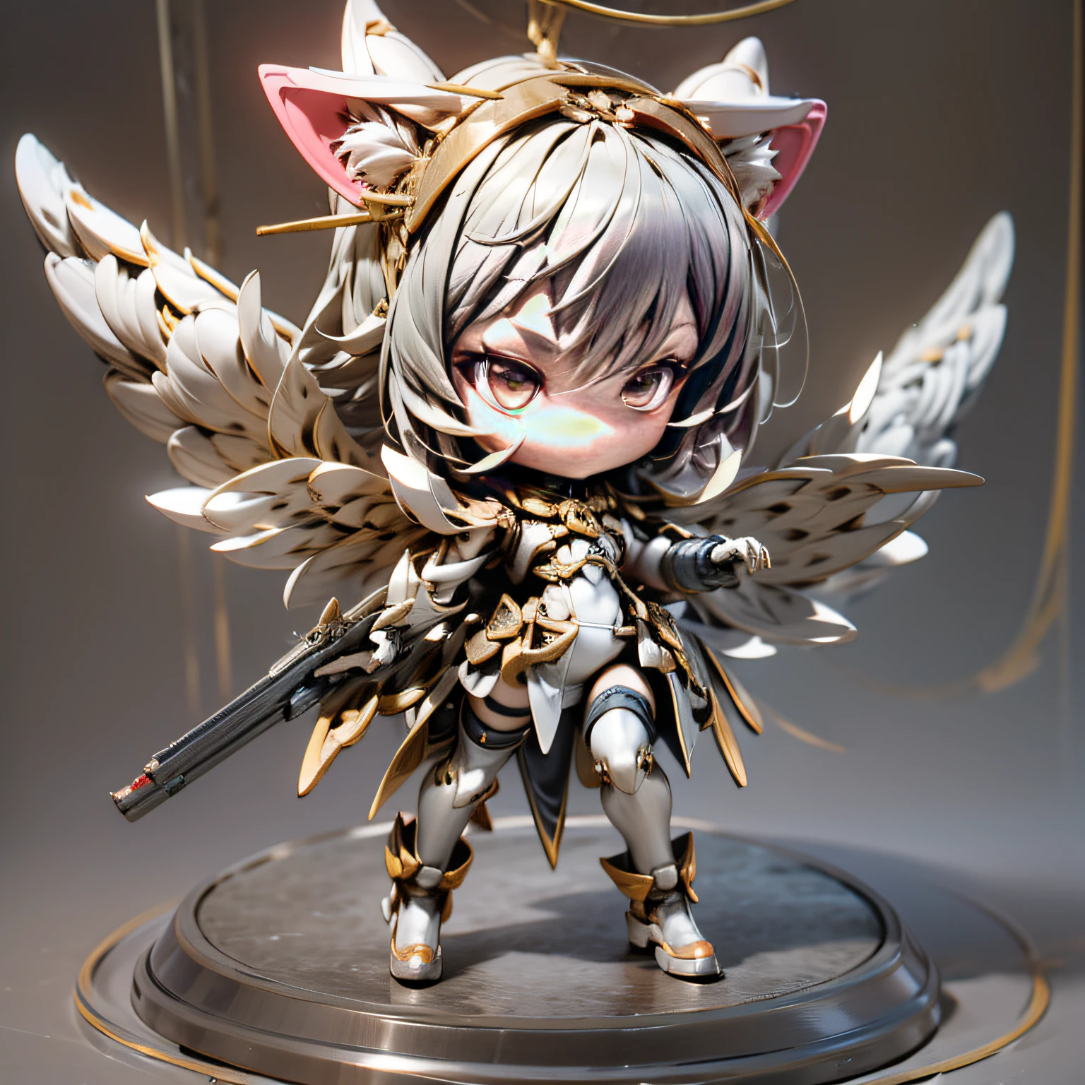 blink, chibi, Complete broker, Mega Mini, The body is steel................, Metal., The legs are steel................, Metal., My favorite cat ears, The wings are steel................, Metal., The gun is metal steel.................