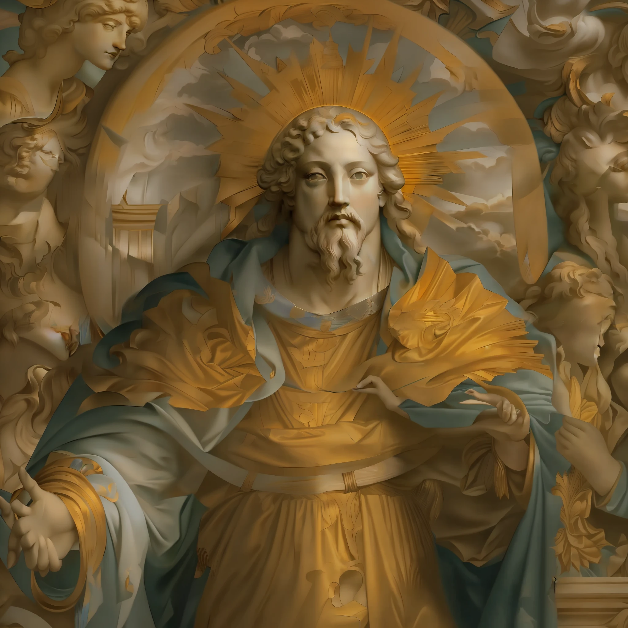 god rays Renaissance masterpiece Very detailed, high detail, high quality, award-winning Best Quality Emperor