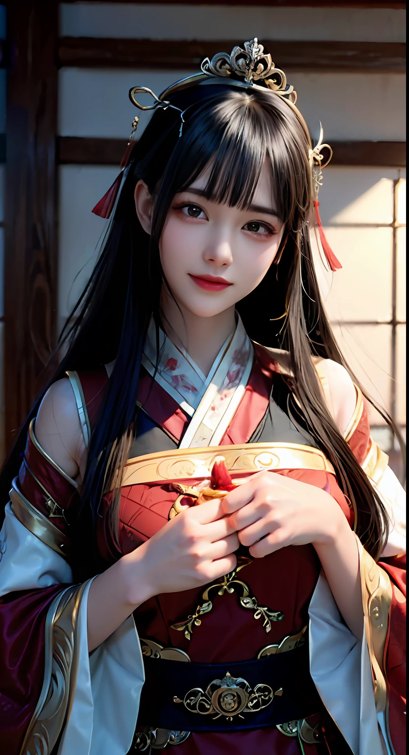 Portrait of Figures, Ancient China, Oriental Women, Tang Style, Double Happiness Background, Wedding Room, Cave Room, Costume Bride, Red Wedding Dress, Red Han Dress, Phoenix Crown Xia Curtain, Hair Coiled, Full of Pearls, Flower Dan Between Eyebrows, Red Candle, Candlelight Illuminates the Room, Best Quality, Original, Very Detailed Masterpiece, Very Detailed CG, Delicate Face, Divinity, Masterpiece, Delicate Face, Smile, 4K Picture Quality, Girl, Hanfu, Black Hair, Bun, Hair Ornament, Jewelry, Exquisite Face, Red clothes, golden patterns, phoenix crown veils, red wedding dresses, newlyweds, festive, delicate skin, soft light effects, delicate and smooth hair, exquisite details, eye highlights, fair skin, fine portrayal, extreme details, cinematic quality, charming, thin, cute, slender, well-behaved, shy, black eyes, interior, candlelight, romantic, warm, smile, tsurime, makeup, sad, depressed, sulking, sobbing, lonely, disappointed, crying, tearing up, tears, Surrealism, ray tracing, UHD, high details, super detail, highres, 8k, high quality, high details, textured skin, ccurate, anatomically correct, best quality, highres, high quality, textured skin, high details, anatomically correct, super detail, anatomically correct, anatomically correct
