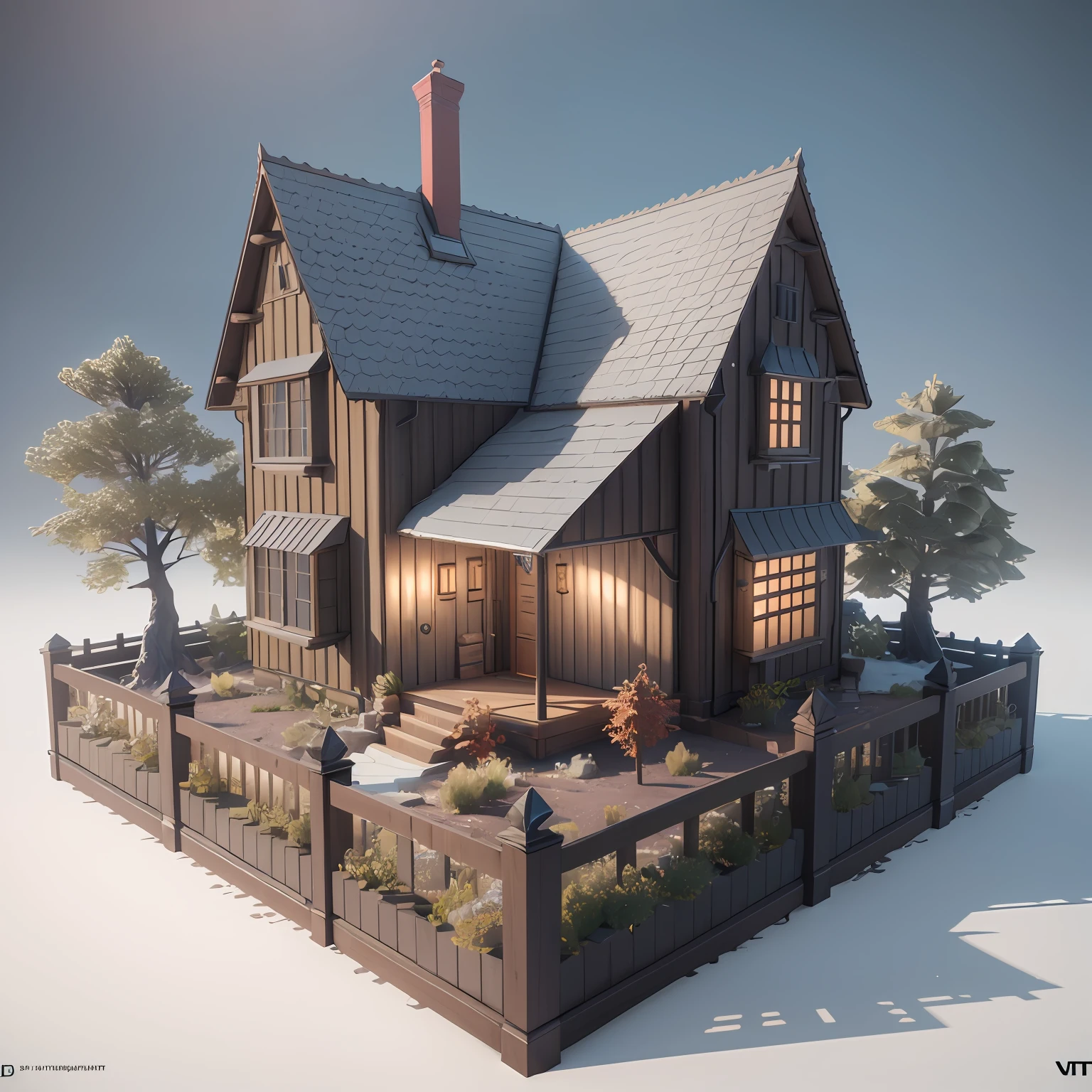 Isometric perspective,whitebackground,3D Rendering,realistic style,The Wizard's House,vray render,Art Station, hiquality, Ultra-high-definition details,Concept design,Monomer Building,cinematiclight, Very High Definition, High Details, 8K, hyper realistic, high detail, Cinematic, 35mm lens, f/ 1. 8, Global Illumination,Realistic lighting,unreal engine rendering,3D-субстанция, Octane rendering,(HDR:1.3)