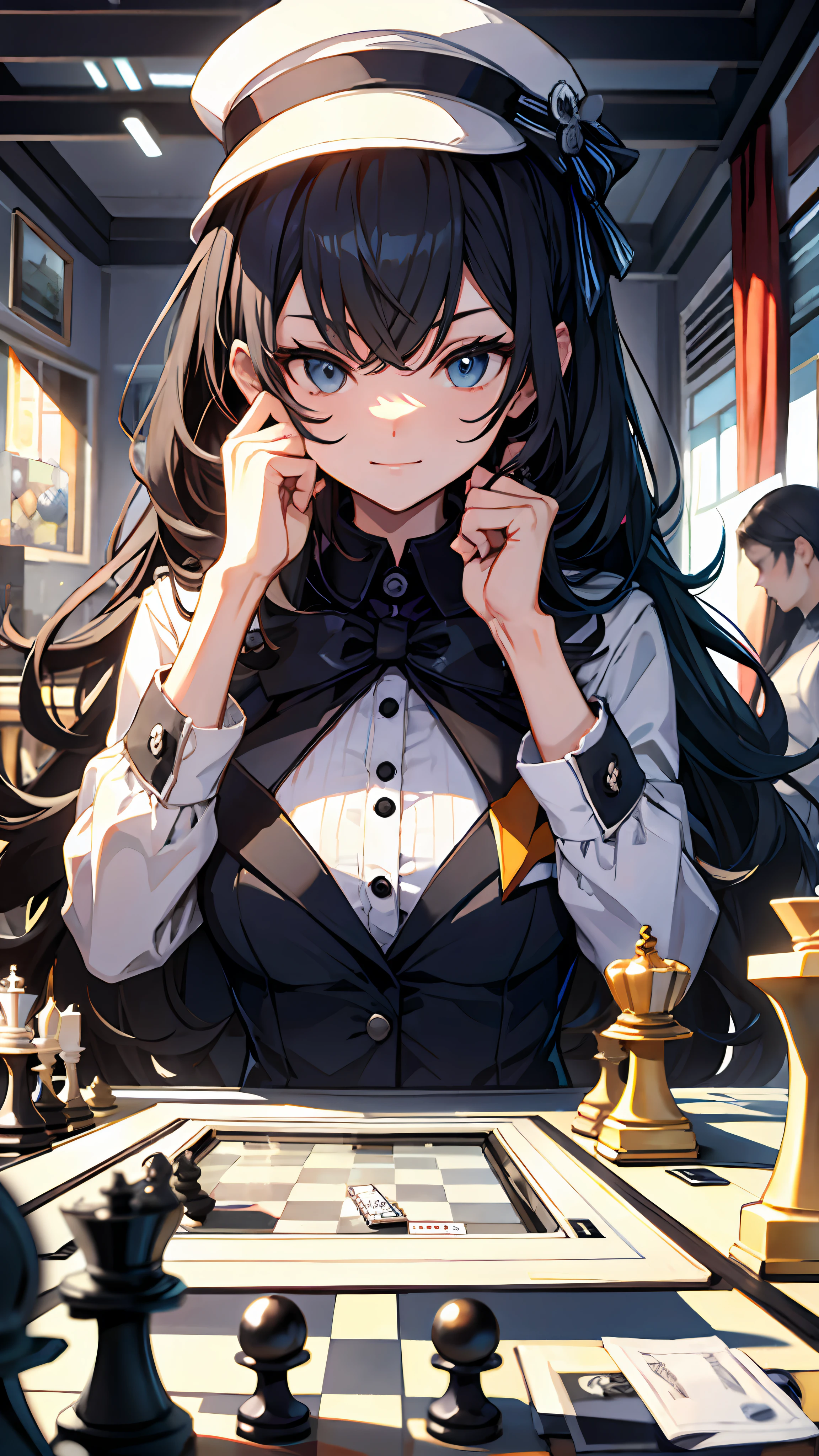 ((best quality)), ((masterpiece)), chess game, fun, dice, monopoly
