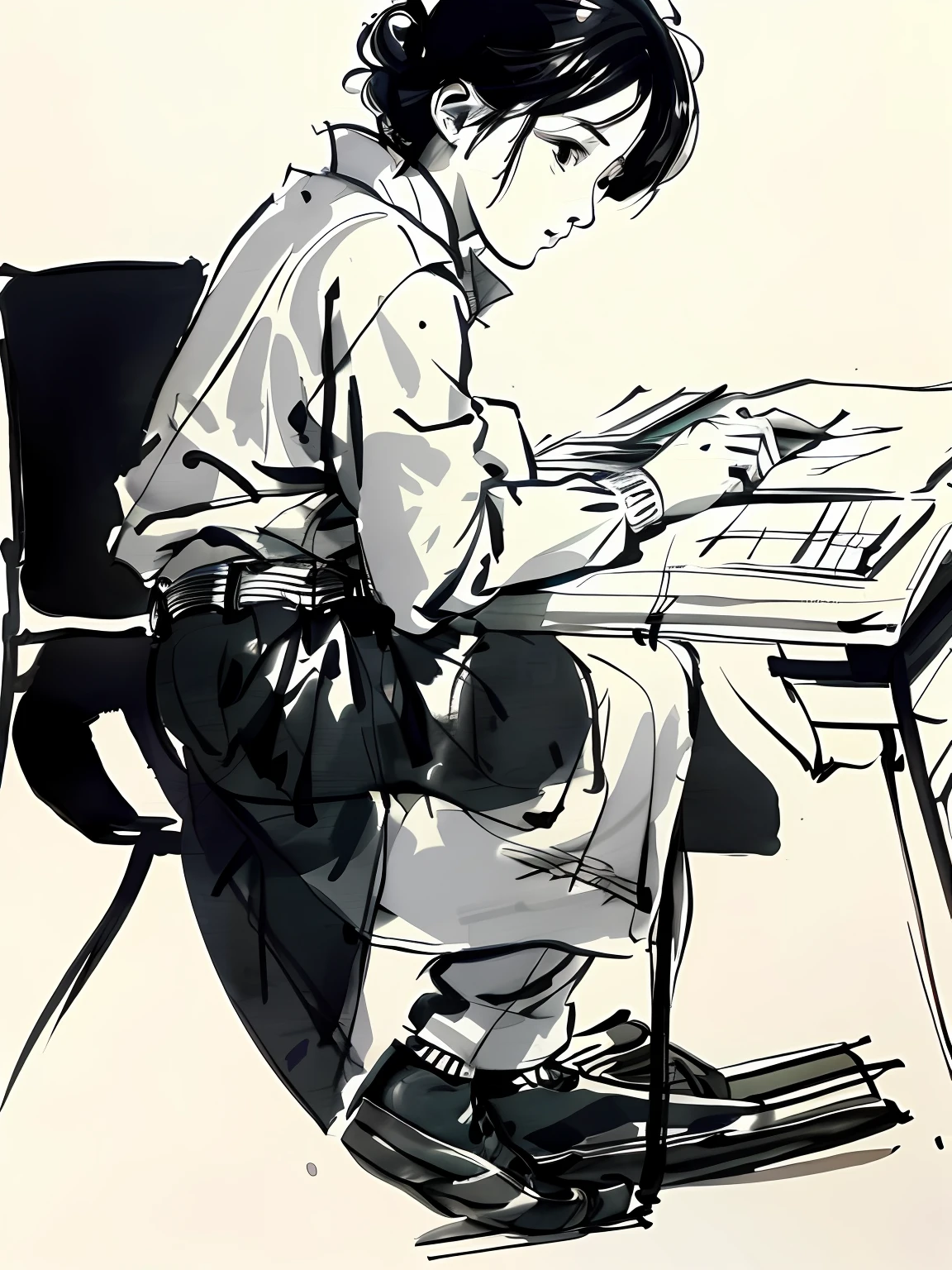 Sketch of the chair, furniture concept photo, high quality of sketching, conceptual drawing, paper sketch, concept sketches, Rough sketch, dissection sketch, Line sketch, sketching, technical sketch, Architectural sketch, sketch illustratio,
