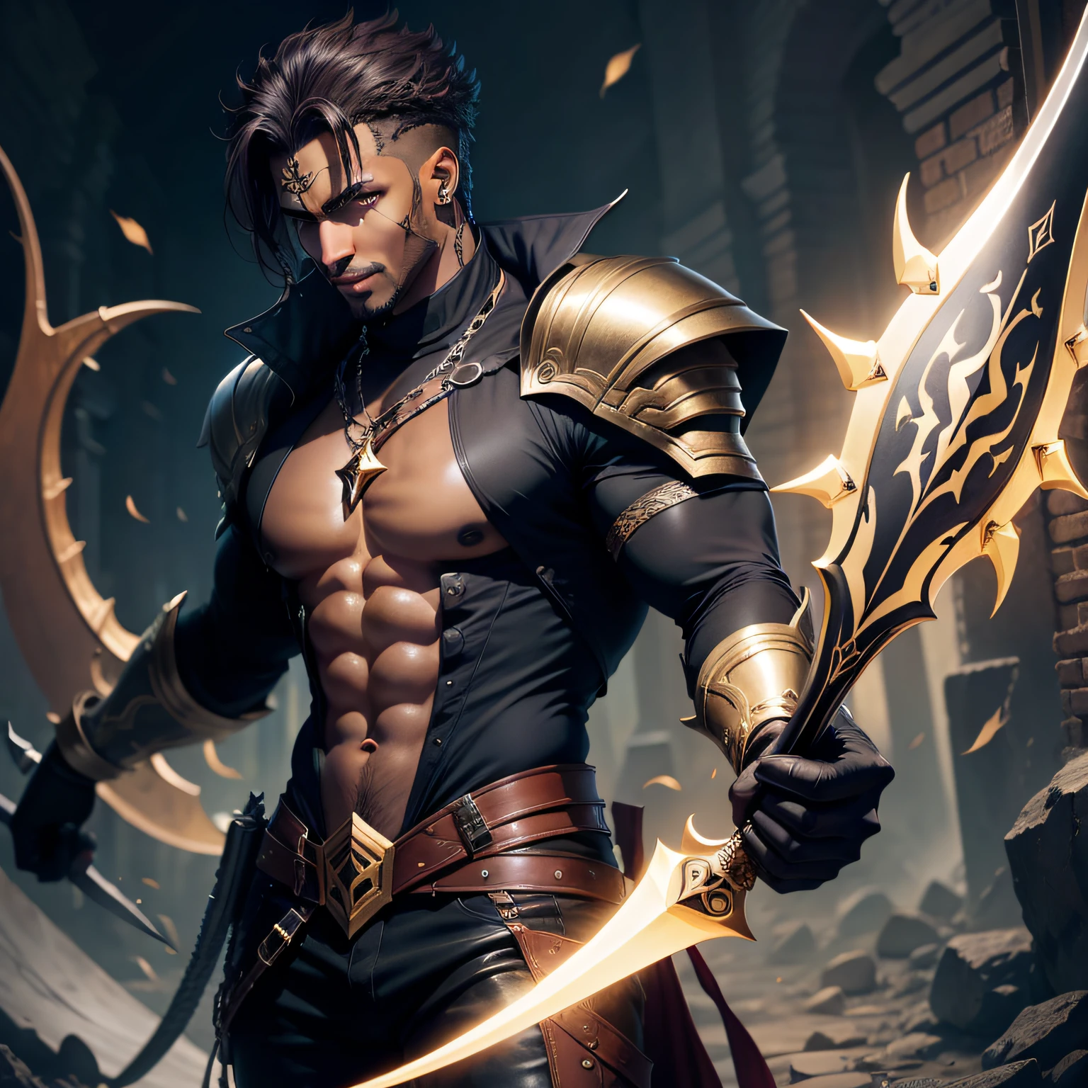 Dark Capricorn Man Blade