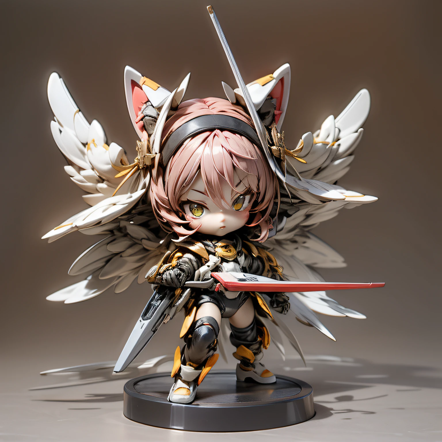 blink, chibi, Complete broker, Mega Mini, The body is steel....................., Metal., The legs are steel....................., Metal., My favorite cat ears, The wings are steel....................., Metal., The gun is metal steel......................