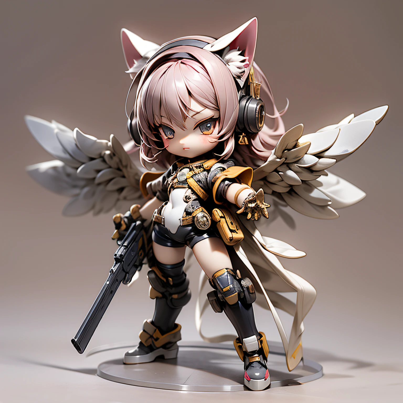 blink, chibi, Complete broker, Mega Mini, The body is steel......................, Metal., The legs are steel......................, Metal., My favorite cat ears, The wings are steel......................, Metal., The gun is metal steel.......................