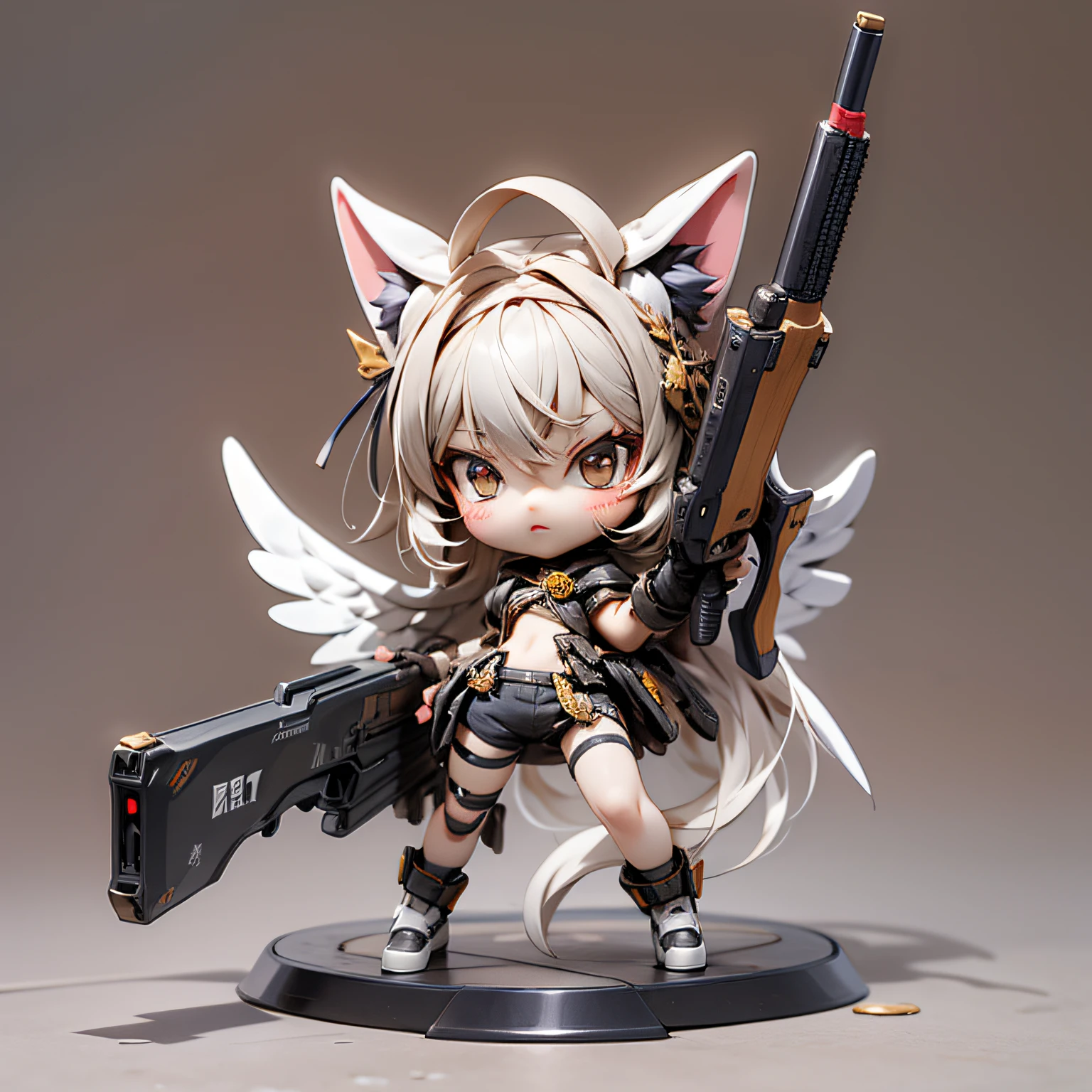 blink, chibi, Complete broker, Mega Mini, The body is steel........................., Metal., The legs are steel........................., Metal., My favorite cat ears, The wings are steel........................., Metal., The gun is metal steel..........................