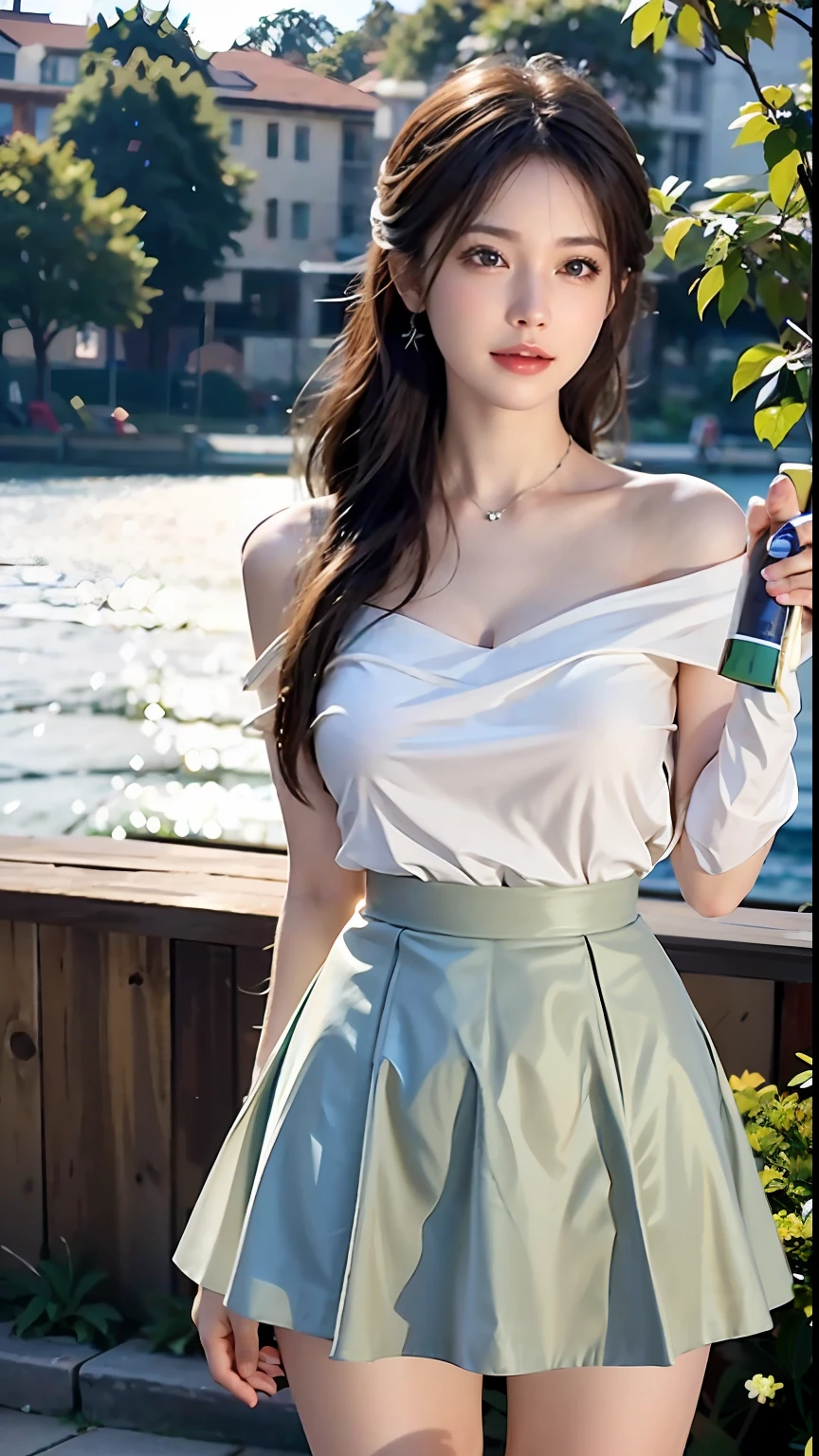 Masterpiece, Best Quality, (Realistic, Photorealistic Photo: 1.37), 8K, An Extremely Delicate and Beautiful, Amazing, Fine Details, Official Art, Ridiculous, Incredibly Ridiculous, Huge File Size, Ultra Detailed, Extremely Detailed, Beautiful Meticulous Girl, 1 Girl, (Perfect Female Figure), Full Body, Short Skirt,