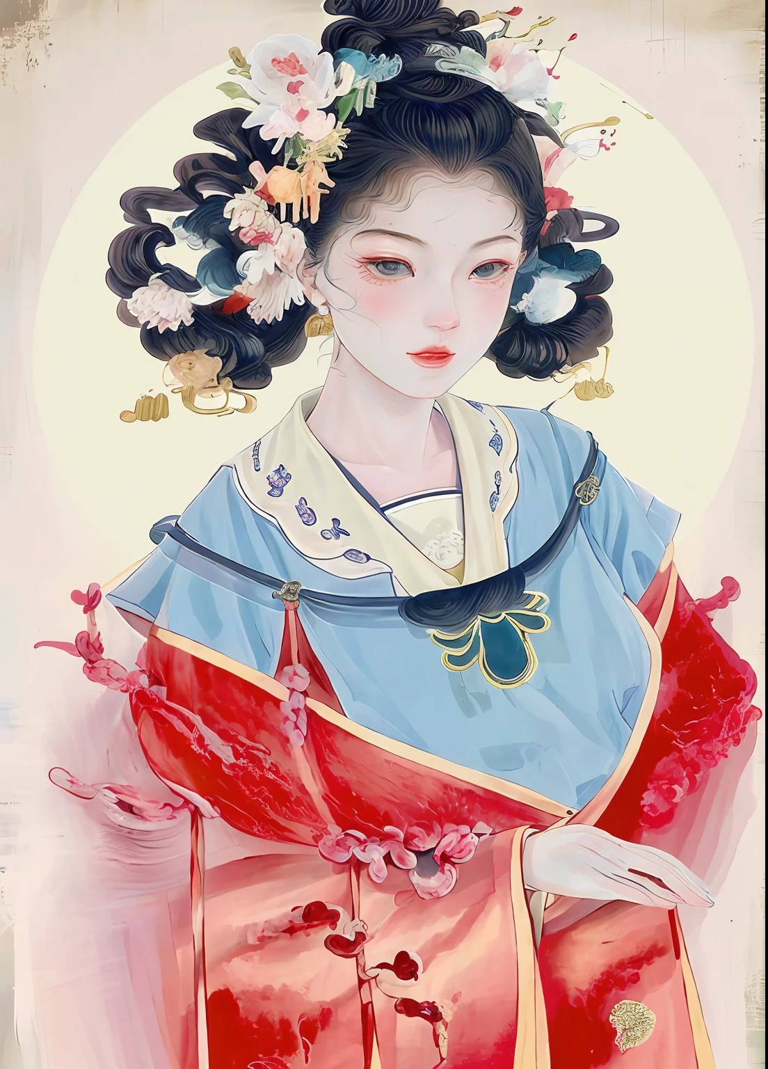 tmasterpiece,high high quality,1girl,(and harmonious、balancing、yin yang)、Chinese silk painting、Tai Chi principle、Smooth movement、Interrelated elements、Interaction of contrasting forces、Taoist philosophy、The touch of the I Ching、Cool and warm tones、Reflective art、Inspired by Lao Tzu、Zhuangzi、Yin-Yang diagram、Taijitu、Gossip diagram、Flesh and soul are one、1girl、独奏、Grab milk、Daoism、Invoke Magic、电影灯光、Fire splits with ice、Gossip background、Round gossip、Yiyang,Taoist practice,Meditation sitting,Buddha sitting,Spiralosaurus,Top Cloud Dragon,