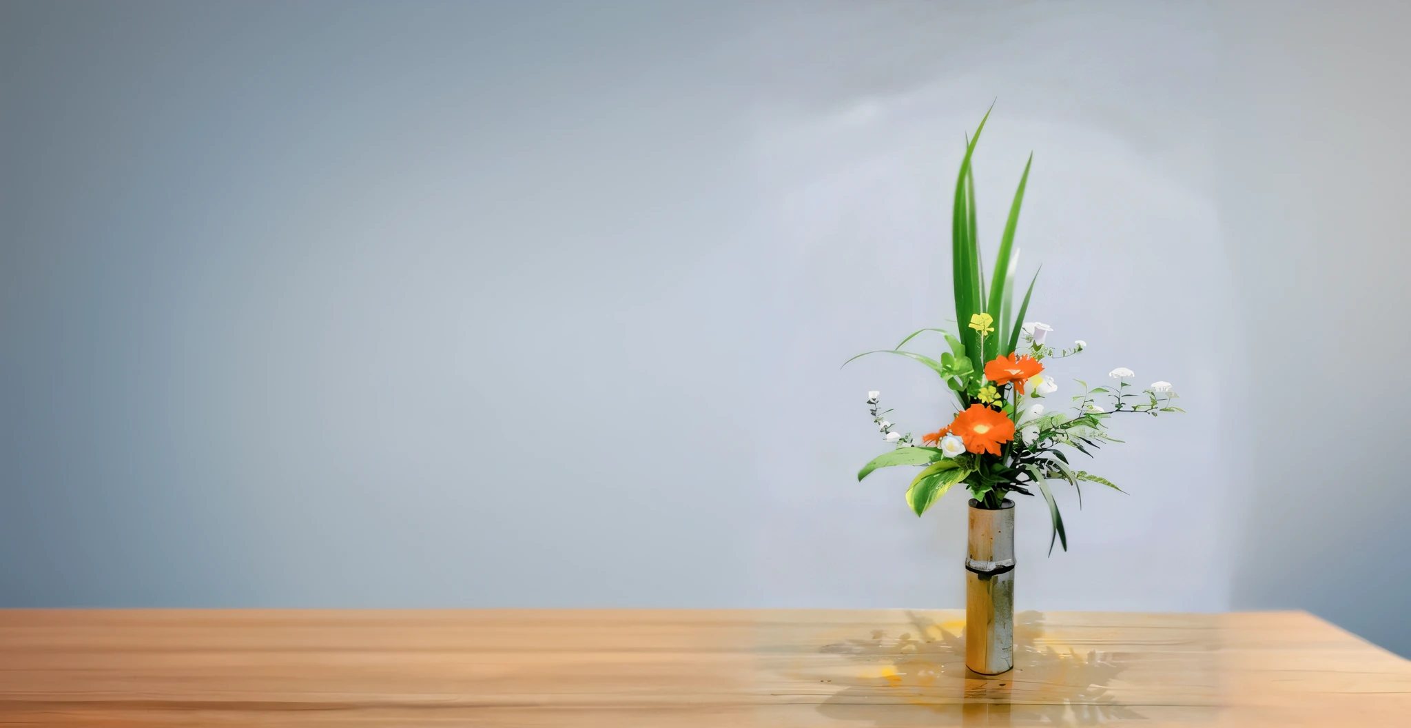 Sky blue background，solid color backdrop，simplebackground，Floral works，Lighting in the studio，SENSE OF CINEMA，k hd