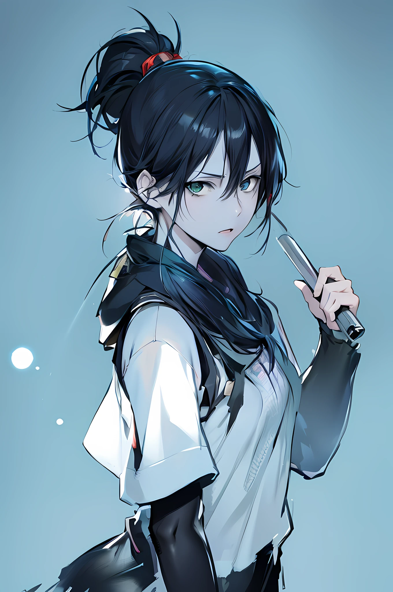 Anime girl with a baseball bat in her hand, Makoto Shinkai ( apex legends ), 4 k manga wallpaper, manga-style, Estilo anime 4K, Makoto Shinkai e Artgerm, Personagem de anime feminino, arte detalhada do personagem de anime, protagonista feminina 👀 :8, Art not Guweiz style, por Yang J, (menina anime), Colouring