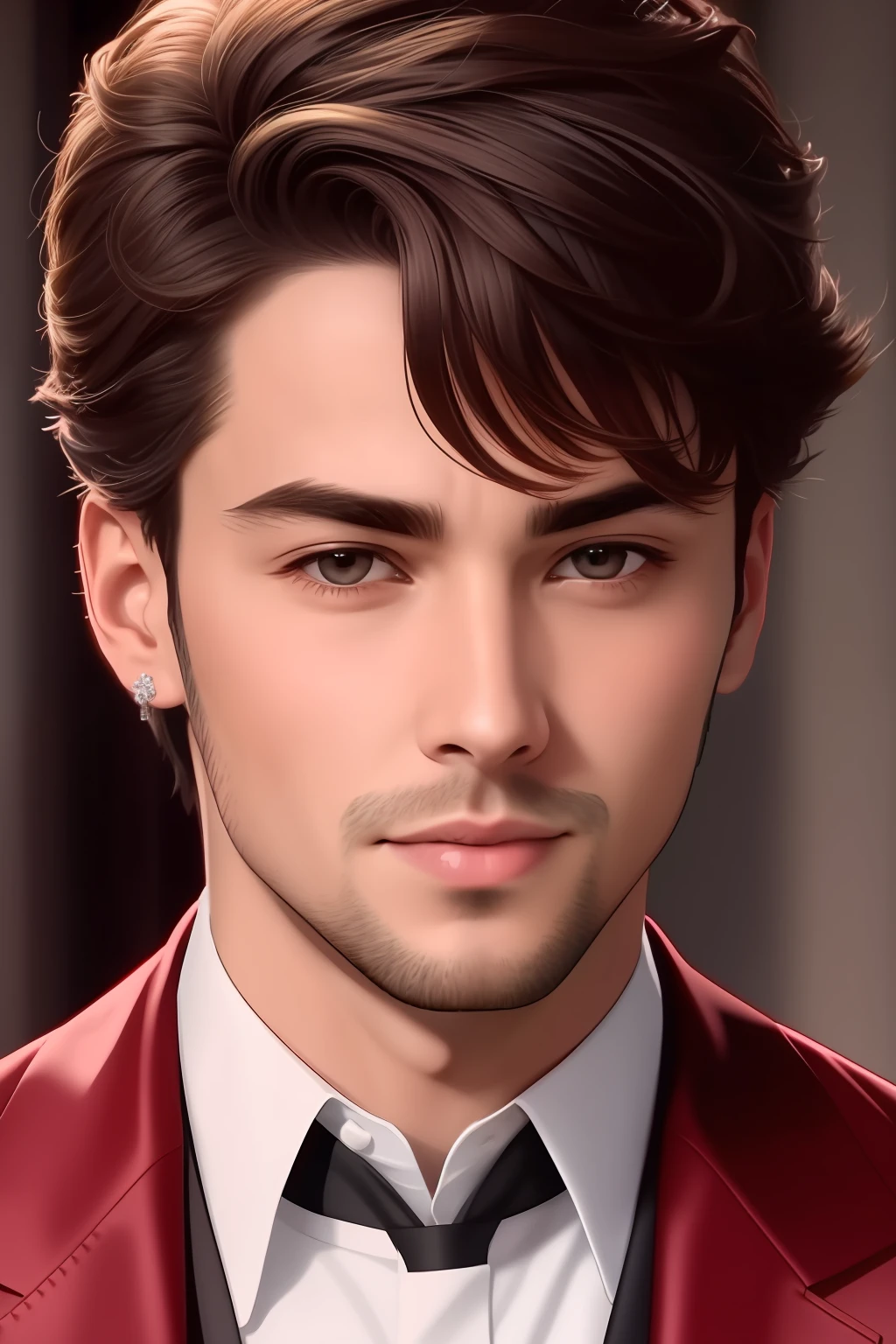 Handsome boy realastic face 8k video
