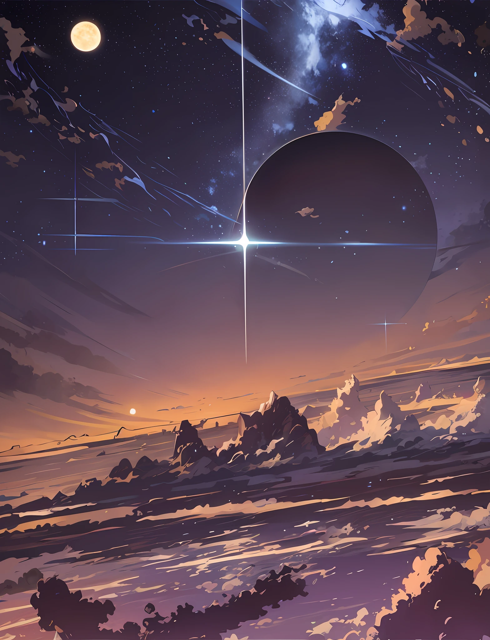 anime anime wallpapers with a view of the sky and stars, cosmic skies. by makoto shinkai, anime art wallpaper 4 k, anime art wallpaper 4k, anime art wallpaper 8 k, anime sky, amazing wallpaper, anime wallpaper 4 k, anime wallpaper 4k, 4k anime wallpaper, makoto shinkai cyril rolando, anime background art