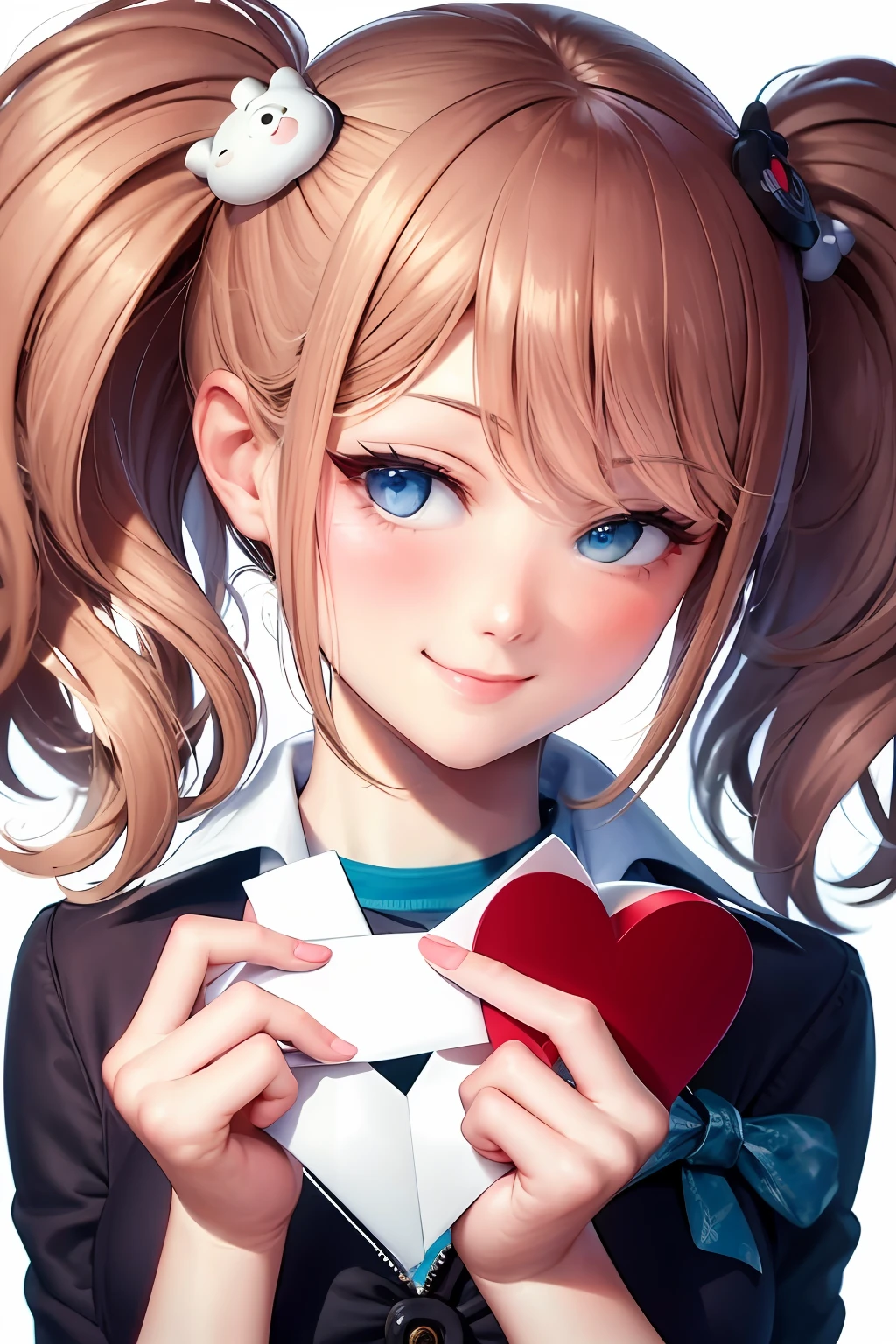 ultra-detailed, masterpiece, highest quality, love letter, pov,smile,blush