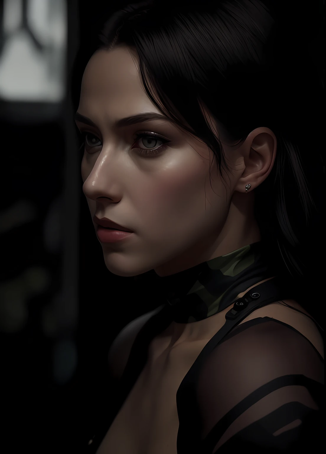 (realisticlying)++, beautiful light up, tmasterpiece++, Best quality at best++, realisticlying, full-body portraits, Real picture, Complicated details, depth of fields, 1girl, A very heroic soldier girl, Black hair holding a rifle, Dark green camouflage military uniform,With an assault rifle(>^oh^<)Meow 16,Inside Forrest,The is very detailed,s the perfect face,黑The eye,cparted lips,Small waist,highr,putting makeup on,Fujifilm XT3,Ed Blinkey,Professional majestic photographs of Atey Hailan,by Ghibli Studio,Jeremy Mann,Greg Manchess,Antonio Moro,Trends on Artstation,Trends on CGSociety,复杂,high detal,sharp,dramatics,The realistic painting art of Midjourney and Greg Ruttkowski,RAW photos,8k uhd,filmgrain