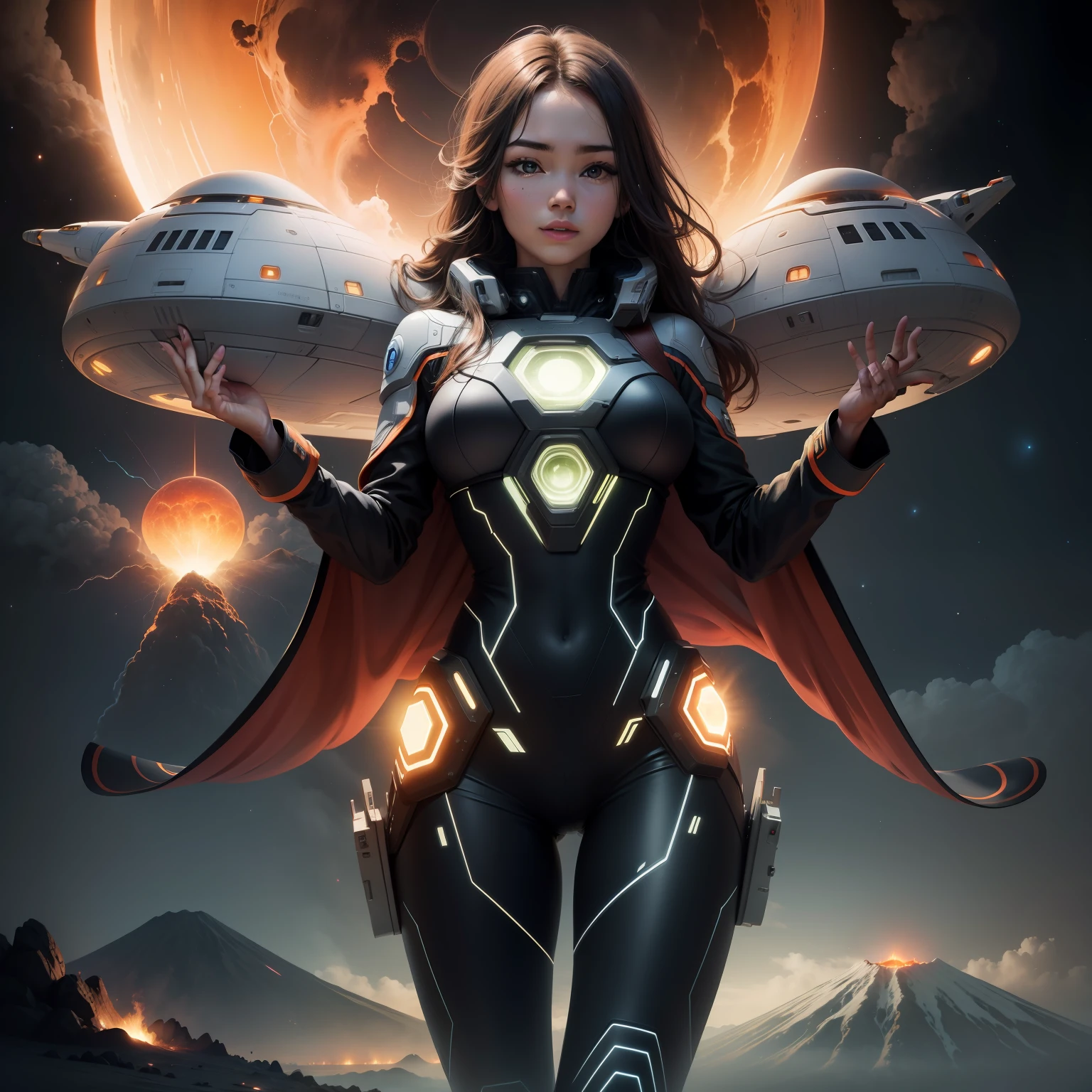optic,spaceship,warm color,blasts,volcanoes,heavenly body