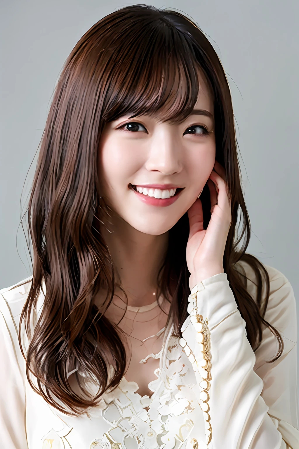 Best quality, masterpiece, ultra high res, (photorealistic:1.4),highly detailed,professional lighting
smile,