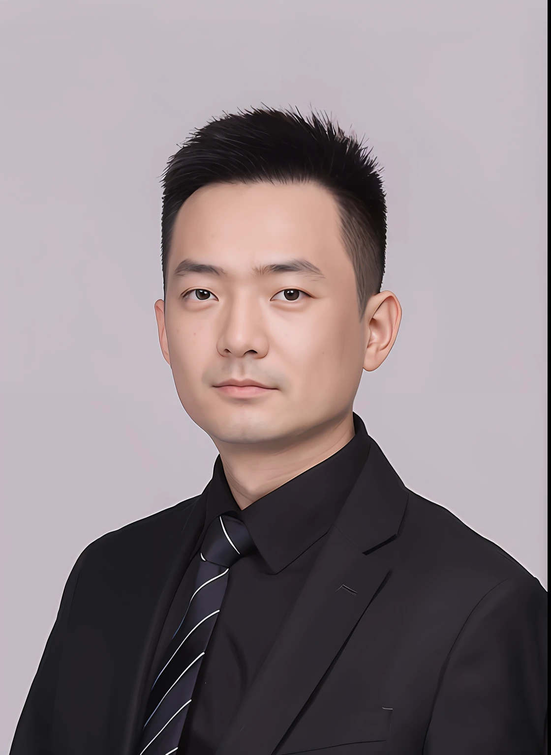 Chinese man in suit and tie,The facial features are required to be exactly the same as the picture